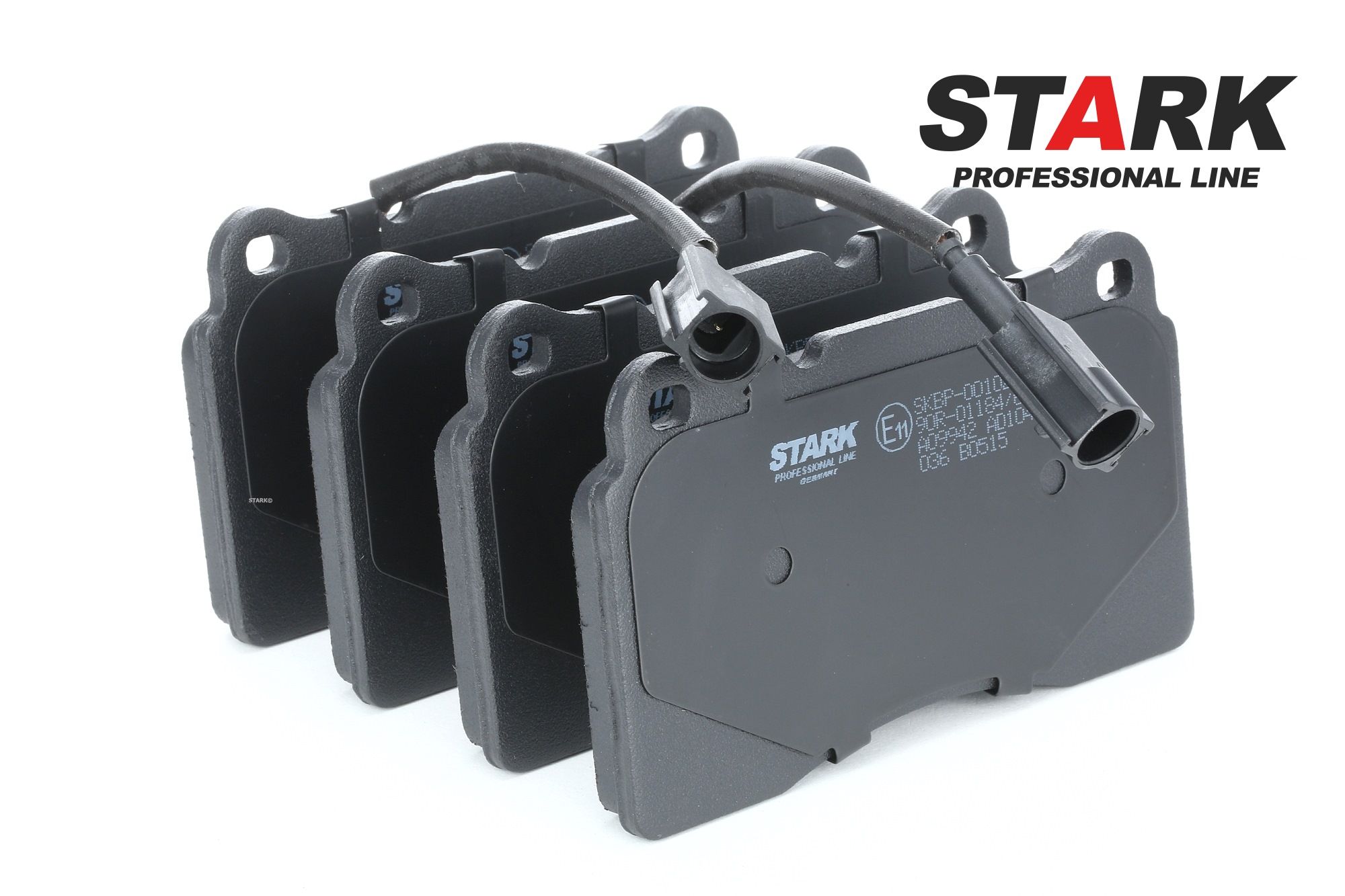 STARK SKBP-0010216 Kit pastiglie freni Assale anteriore, Con contatto segnalazione usura