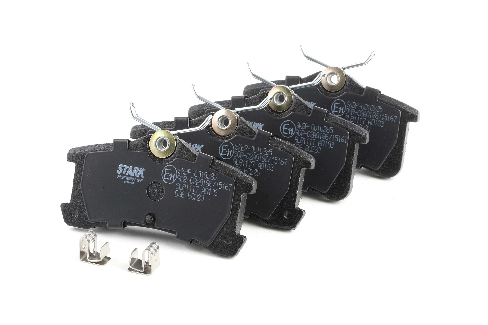 SKBP-0010285 STARK Zadní náprava, s akustickou výstrahou opotřebení Výška 1: 45,9mm, Tloušťka/síla: 15,6mm Sada brzdových destiček, kotoučová brzda SKBP-0010285 kupte si levně