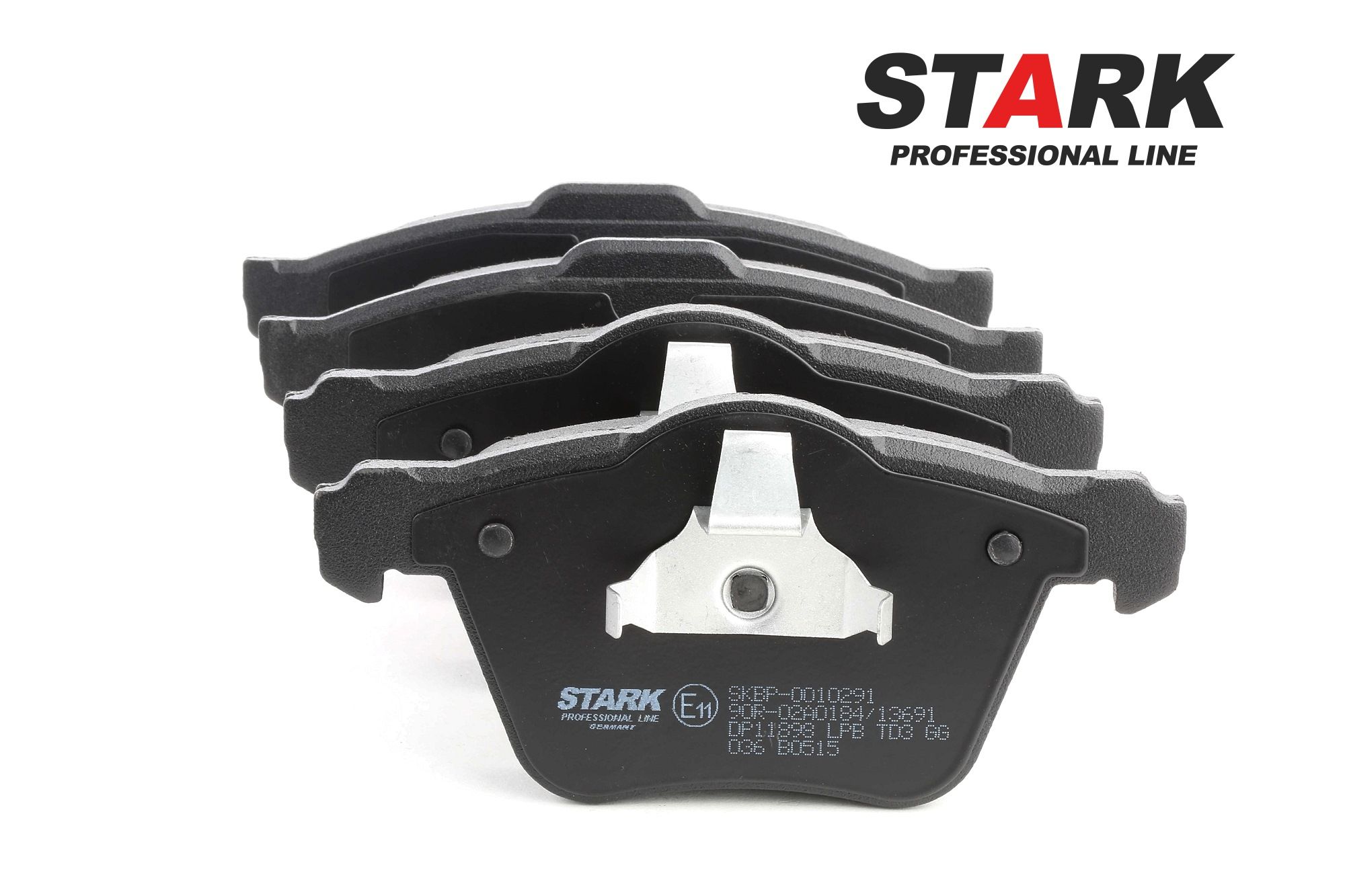 STARK SKBP-0010291 Brake pad set Front Axle, excl. wear warning contact, with anti-squeak plate, without accessories