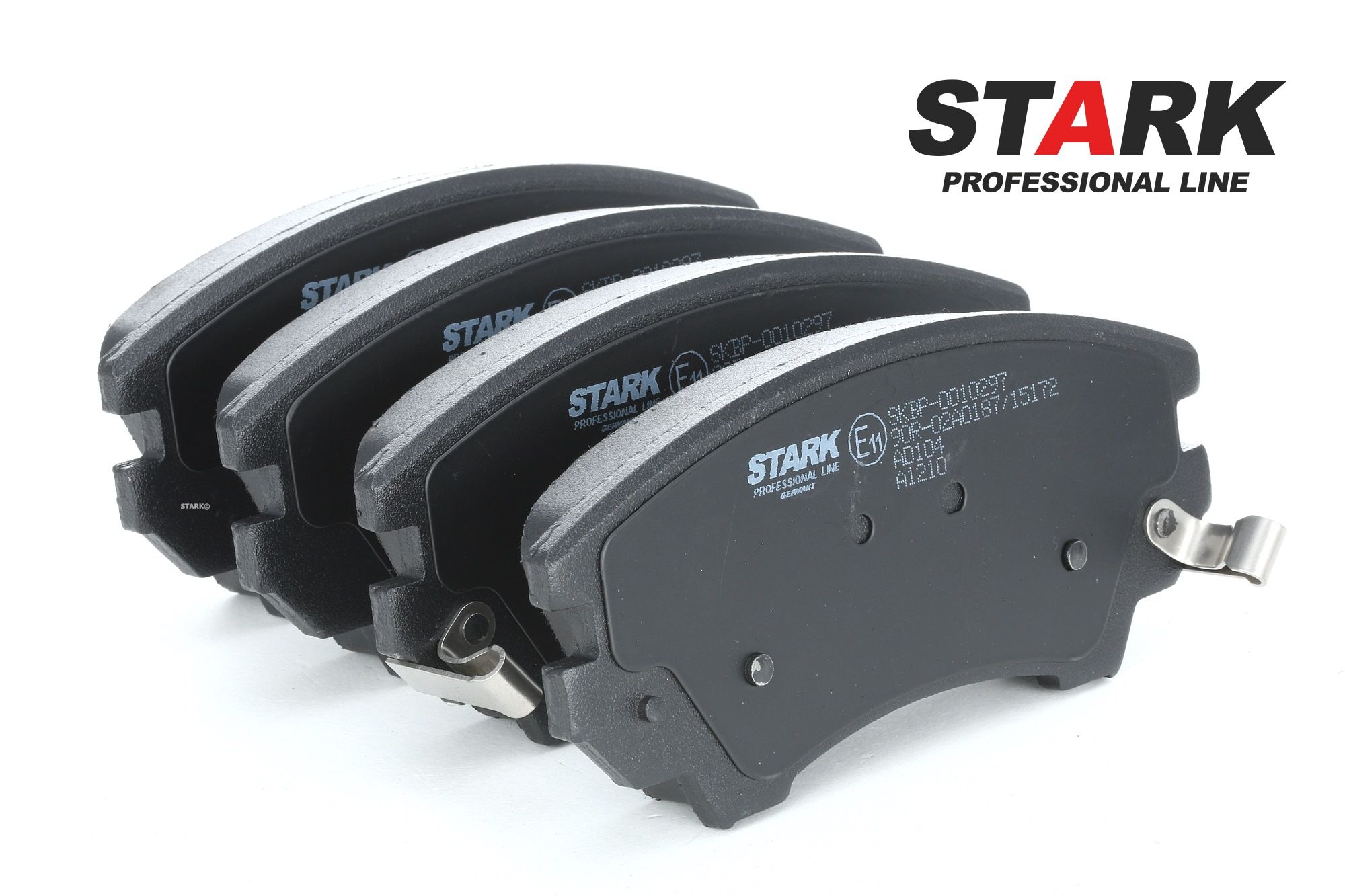 SKBP-0010297 STARK Vorderachse, mit akustischer Verschleißwarnung Höhe: 66,7mm, Breite: 142,1mm, Dicke/Stärke: 19,1mm Bremsbelagsatz SKBP-0010297 günstig kaufen