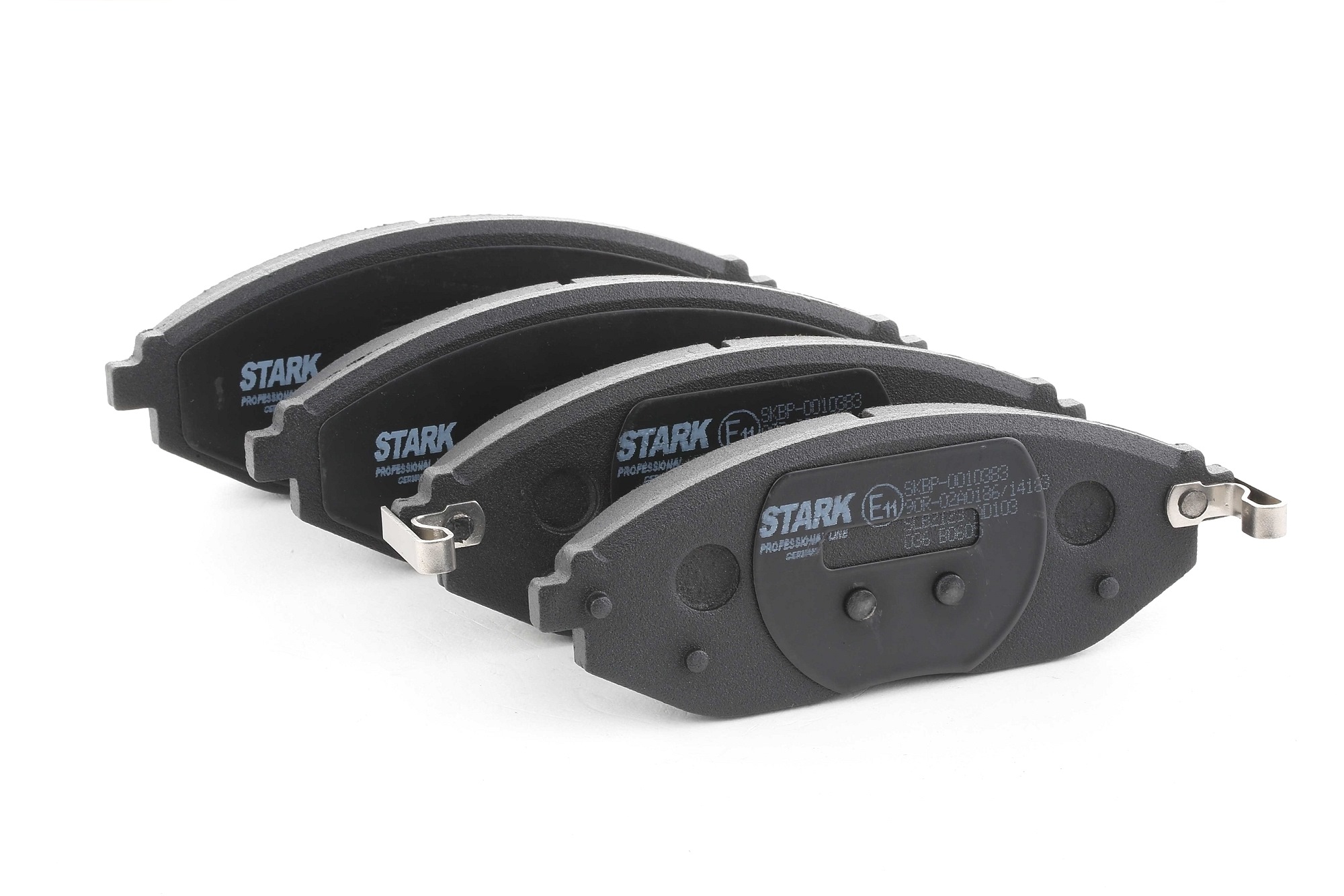 STARK SKBP-0010383 Brake pad set Front Axle, with acoustic wear warning