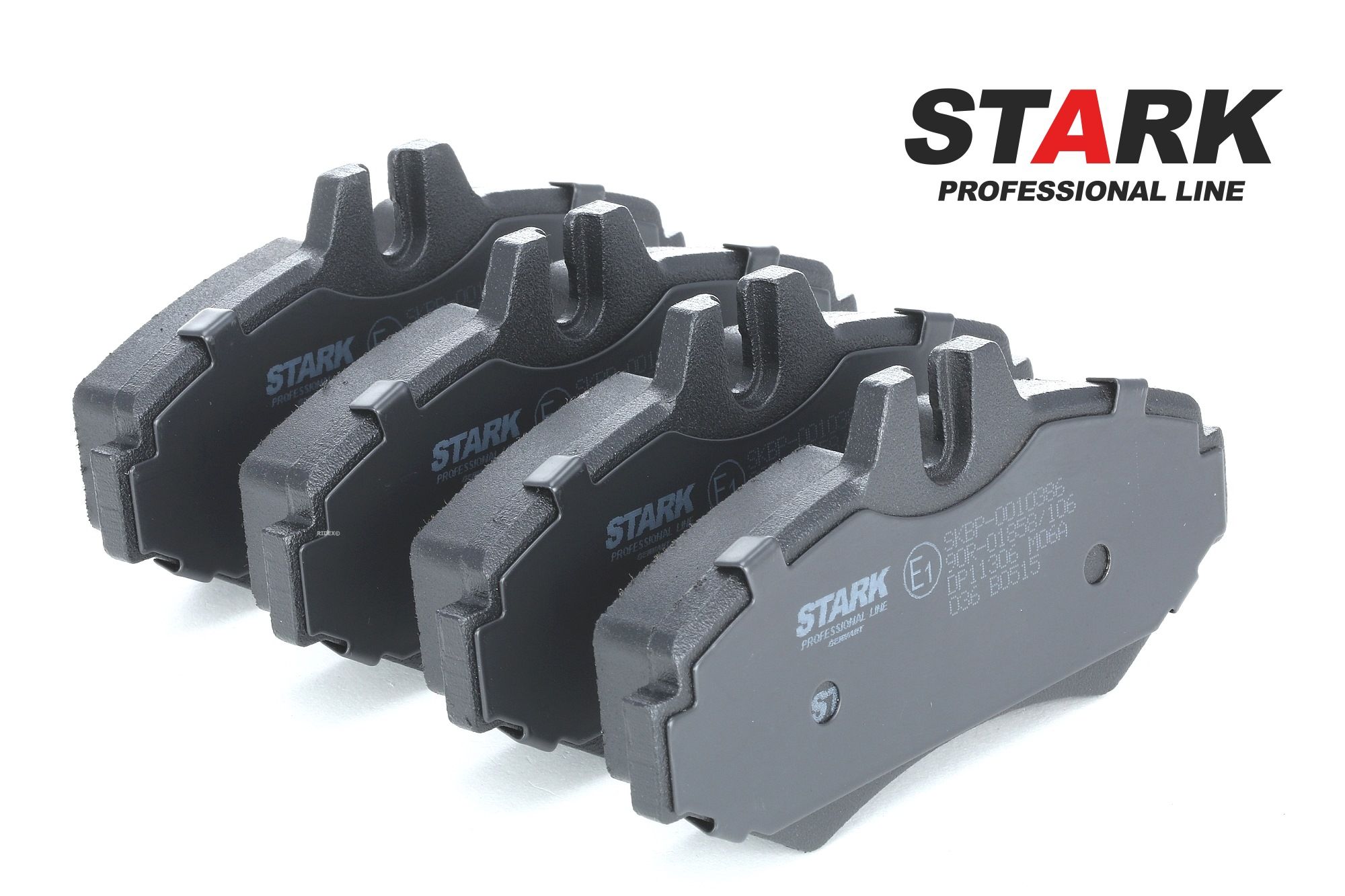 STARK SKBP-0010386 Brake pad set Rear Axle, prepared for wear indicator, with anti-squeak plate