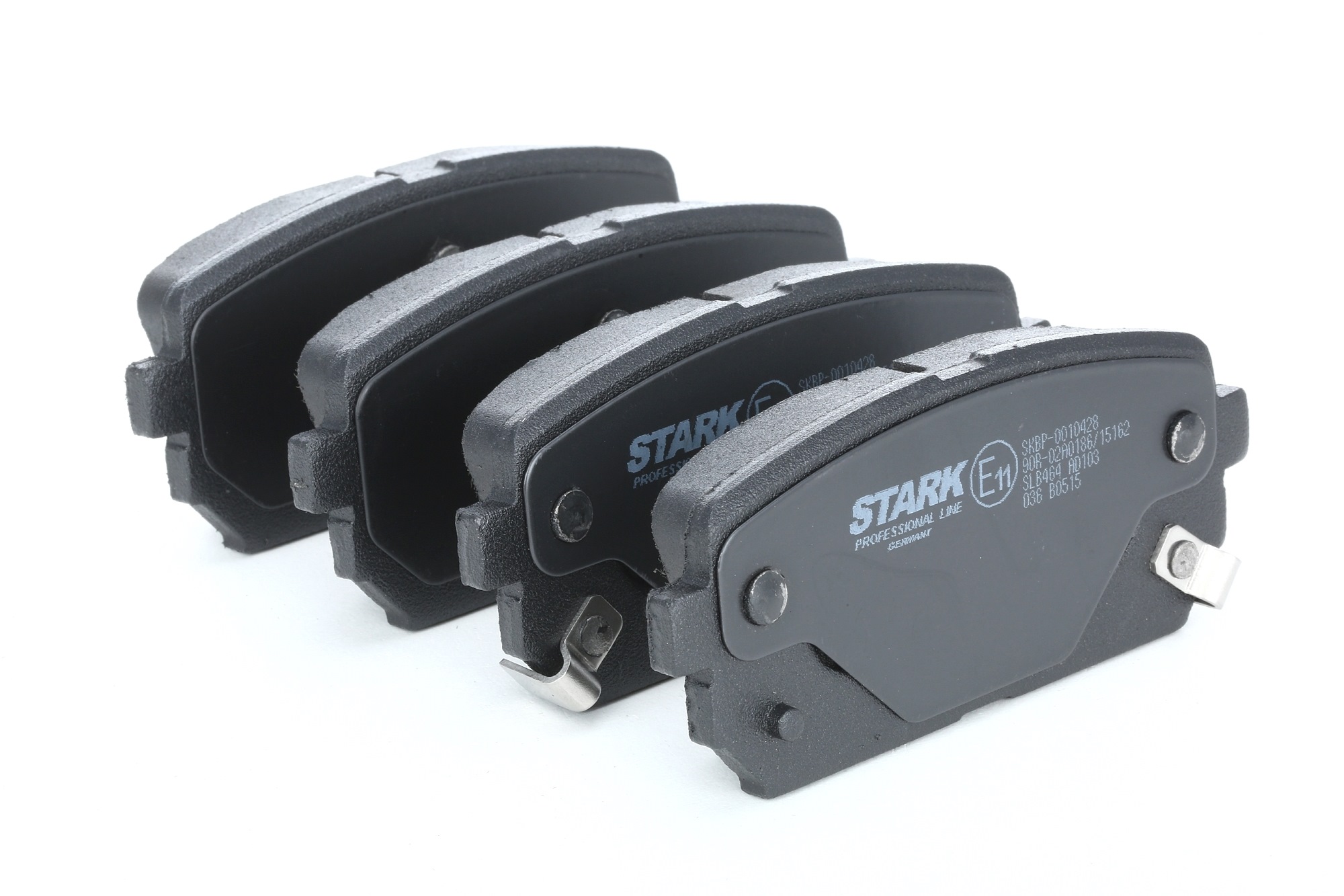 SKBP-0010428 STARK Hinterachse, mit akustischer Verschleißwarnung, mit Anti-Quietsch-Blech Höhe: 44,2mm, Dicke/Stärke: 15,3mm Bremsbelagsatz SKBP-0010428 günstig kaufen