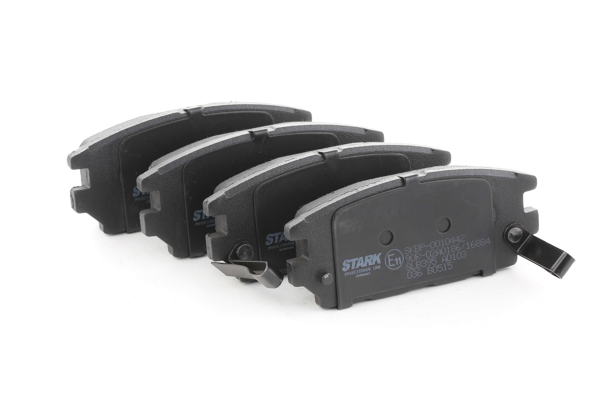STARK SKBP-0010442 Brake pad set Rear Axle, with acoustic wear warning