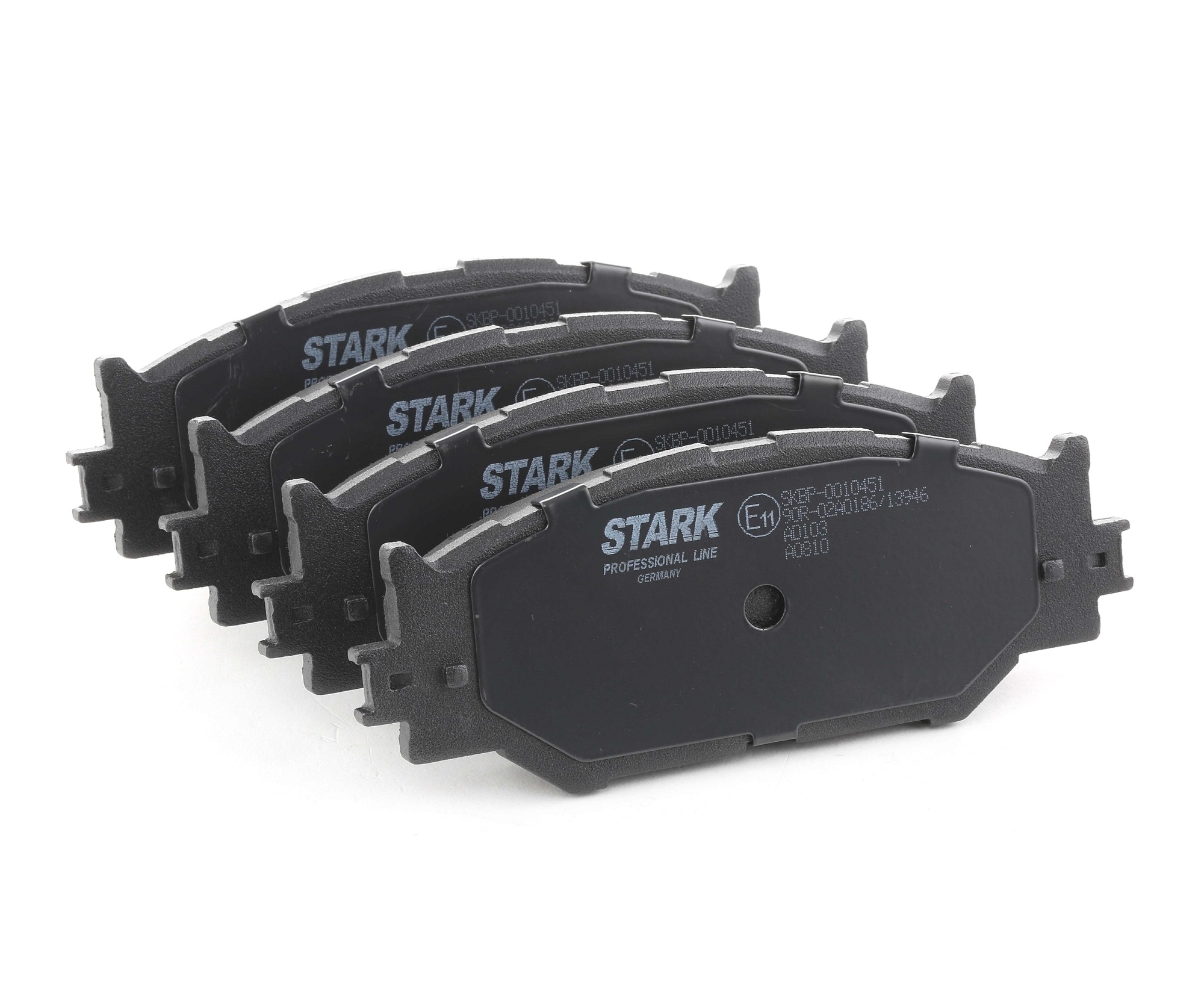 STARK SKBP-0010451 Brake pad set Front Axle, excl. wear warning contact