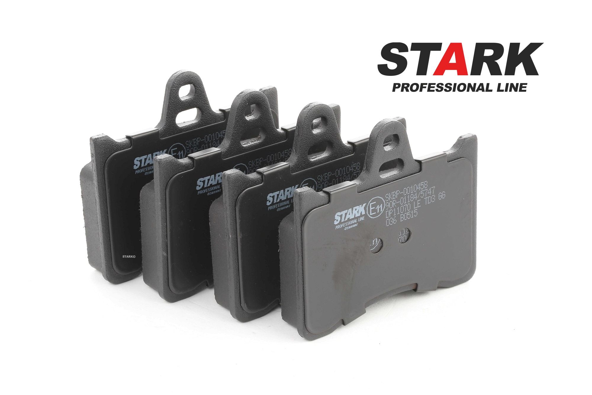 STARK Rear Axle, with adhesive film, with accessories Height: 75mm, Thickness: 15,5mm Brake pads SKBP-0010458 buy