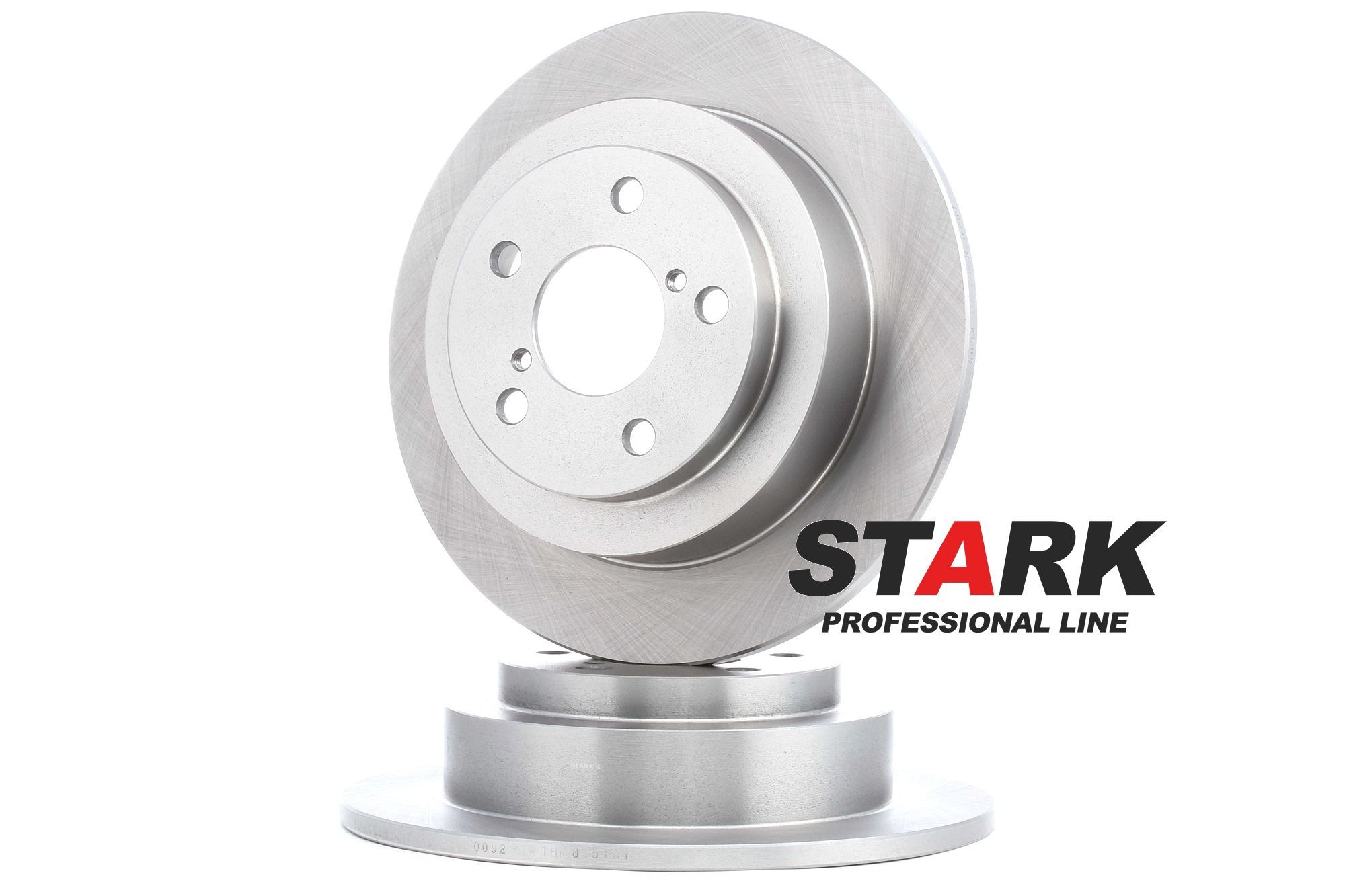 STARK Rear Axle, 266x10mm, 05/07x100, solid, Uncoated Ø: 266mm, Brake Disc Thickness: 10mm Brake rotor SKBD-0020092 buy