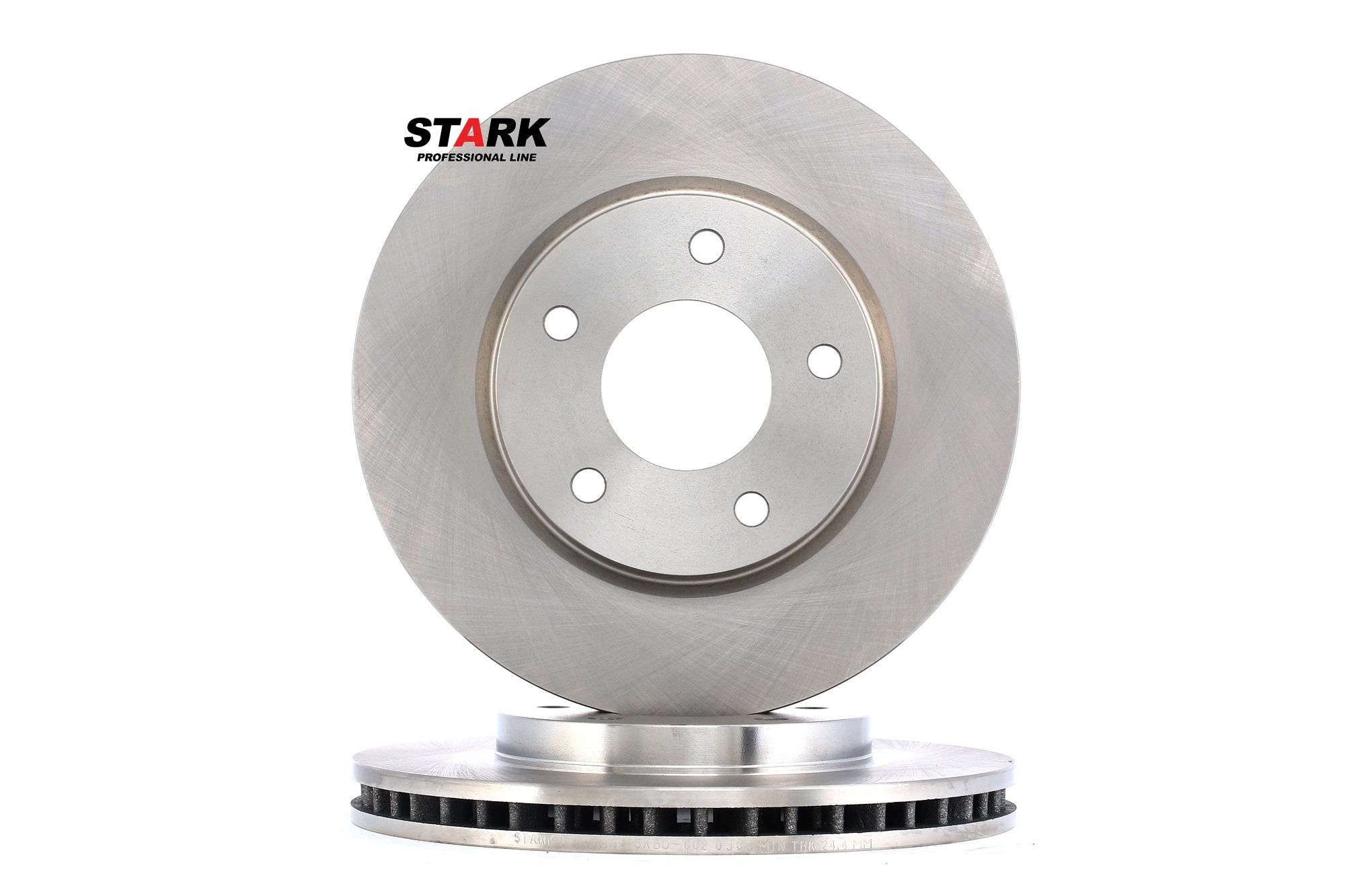 STARK SKBD-0020363 Brake disc Front Axle, 276x26mm, 05/05x114,3, internally vented, Uncoated