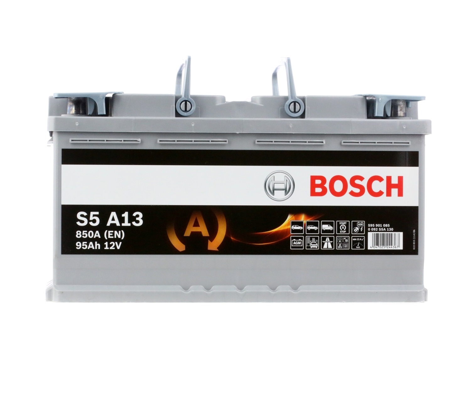 BOSCH 0 092 S5A 130 originele RENAULT Batterij 12V 95Ah 850A B13 AGM-accu