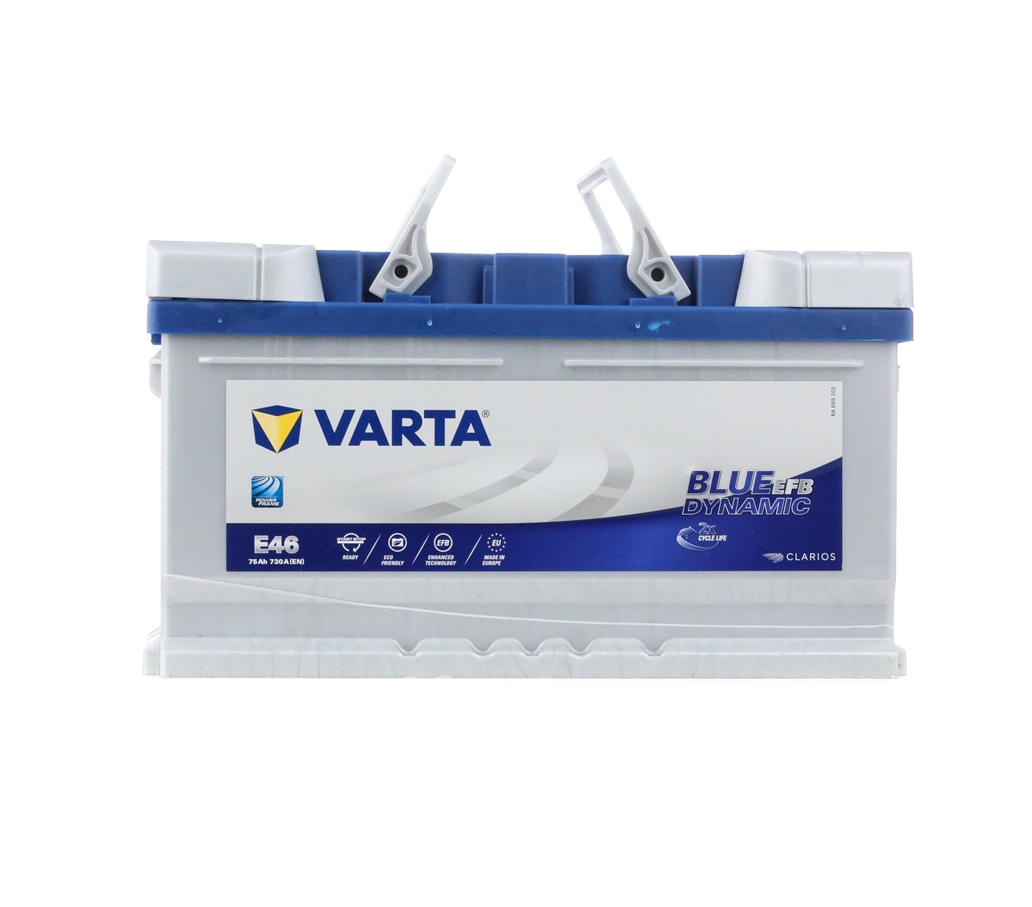575500073D842 VARTA E46 BLUE dynamic E46 Batterie 12V 75Ah 730A B13  EFB-Batterie