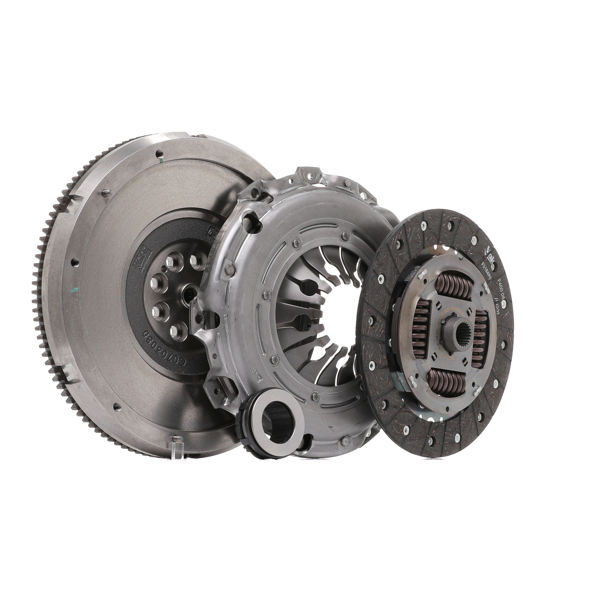 835104 VALEO KIT4P - CONVERSION KIT s jednohmotovým zotrvačníkom, s vysúvacim ložiskom, 239mm Spojková sada 835104 kúpte si lacno