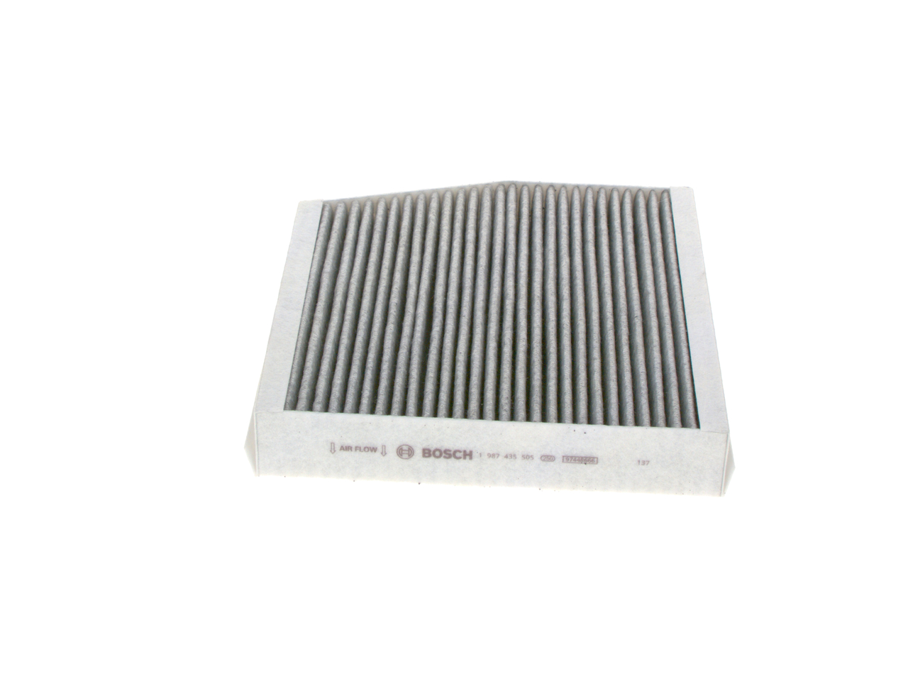 R 5505 Filtro aire habitáculo BOSCH Filtro de carbón activado, 239 mm x 253 mm x 43 mm - 1 987 435 505
