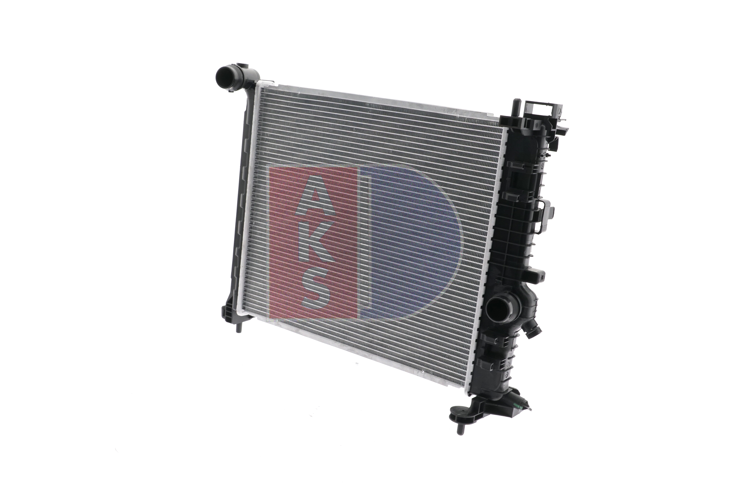 AKS DASIS 150108N Engine radiator Aluminium, for vehicles with/without air conditioning, 470 x 428 x 26 mm, Manual Transmission, Brazed cooling fins