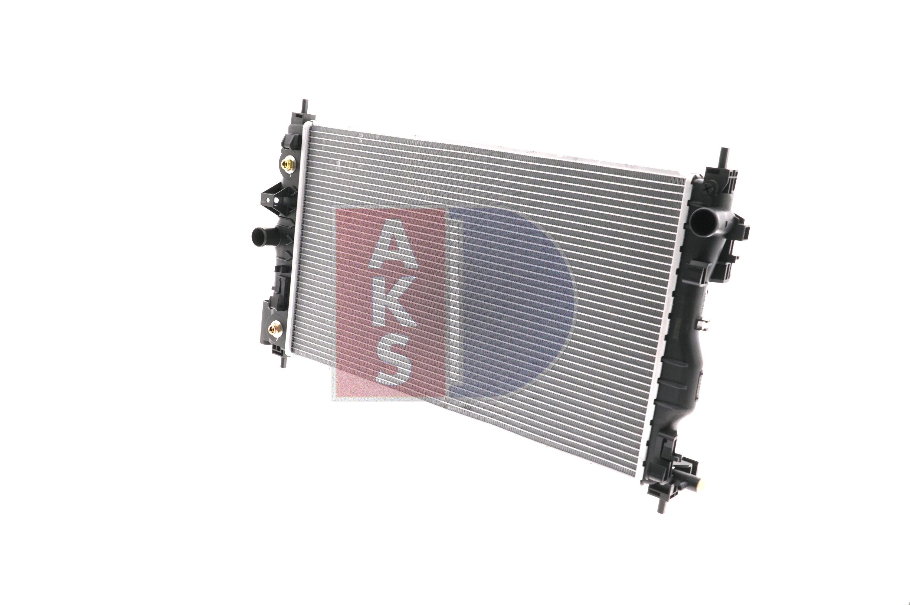 AKS DASIS 150116N Engine radiator Aluminium, for vehicles with/without air conditioning, 680 x 388 x 26 mm, Manual Transmission, Brazed cooling fins