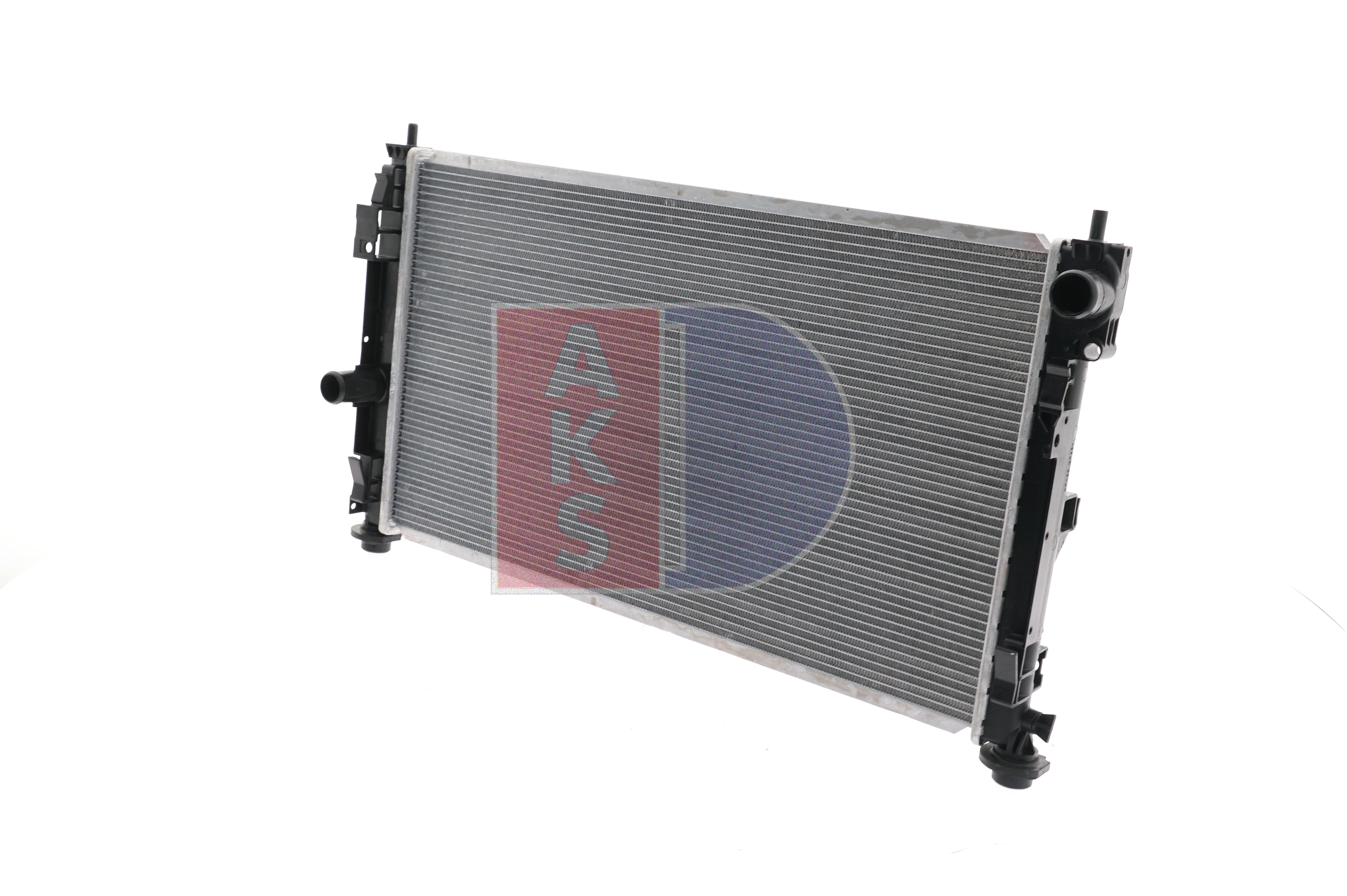 AKS DASIS 520128N Engine radiator Aluminium, for vehicles with/without air conditioning, 700 x 397 x 16 mm, Manual Transmission, Brazed cooling fins