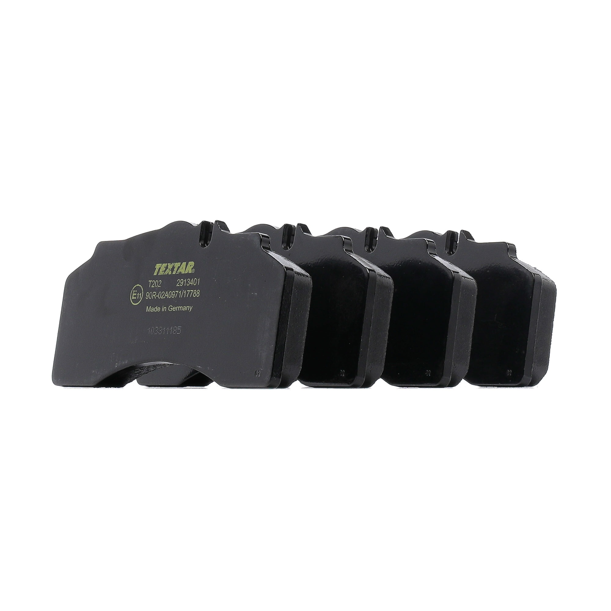 29134 TEXTAR contact de signal d'usure inclus Hauteur: 95,5mm, Largeur: 204,5mm, Épaisseur: 23mm Plaquettes de frein 2913401 acheter