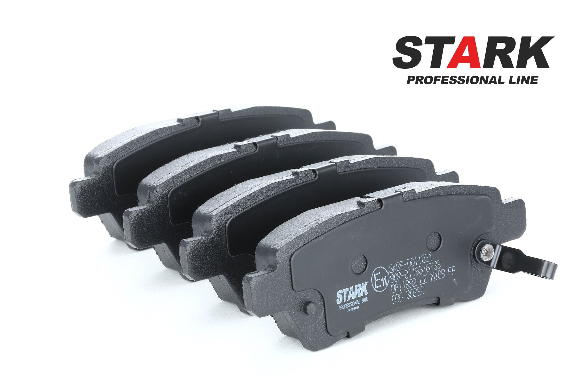 STARK SKBP-0011021 Brake pad set Rear Axle, with acoustic wear warning