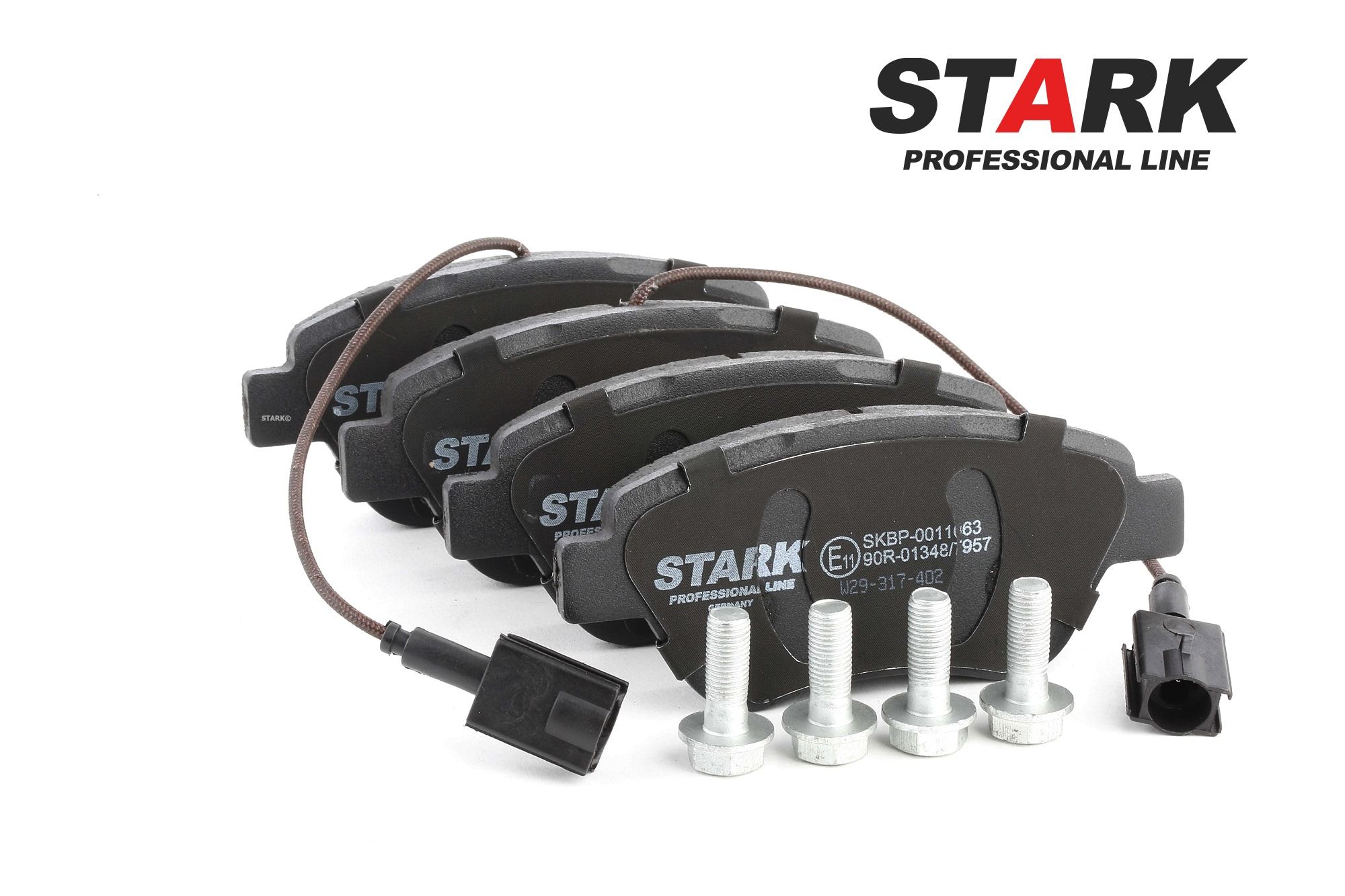 STARK Assale anteriore, con segnalatore usura integrato Alt.: 53,3mm, Largh.: 122,9mm, Spessore: 17,8mm Pastiglie dei freni SKBP-0011063 acquisto online