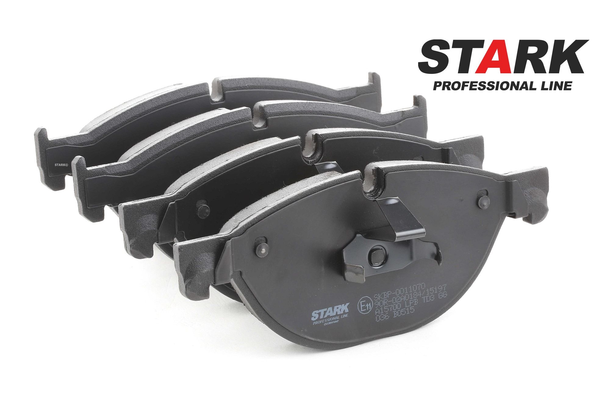 SKBP-0011070 STARK Vorderachse, für Verschleißwarnanzeiger vorbereitet, mit Kolbenclip Höhe: 79,3mm, Dicke/Stärke 1: 19,3mm, Dicke/Stärke 2: 18,5mm Bremsbelagsatz SKBP-0011070 günstig kaufen