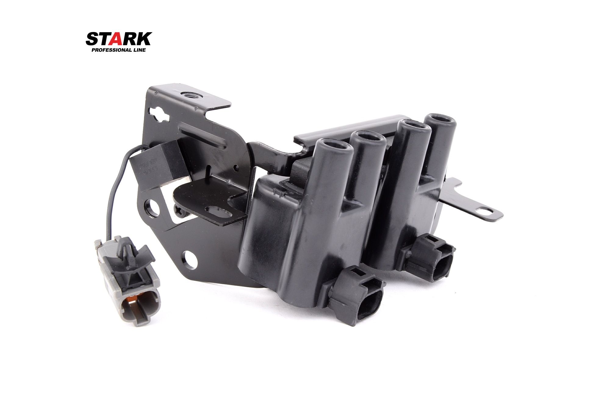 STARK SKCO-0070103 Ignition coil 5-pin connector, 12V, with holding frame, Connector Type DIN