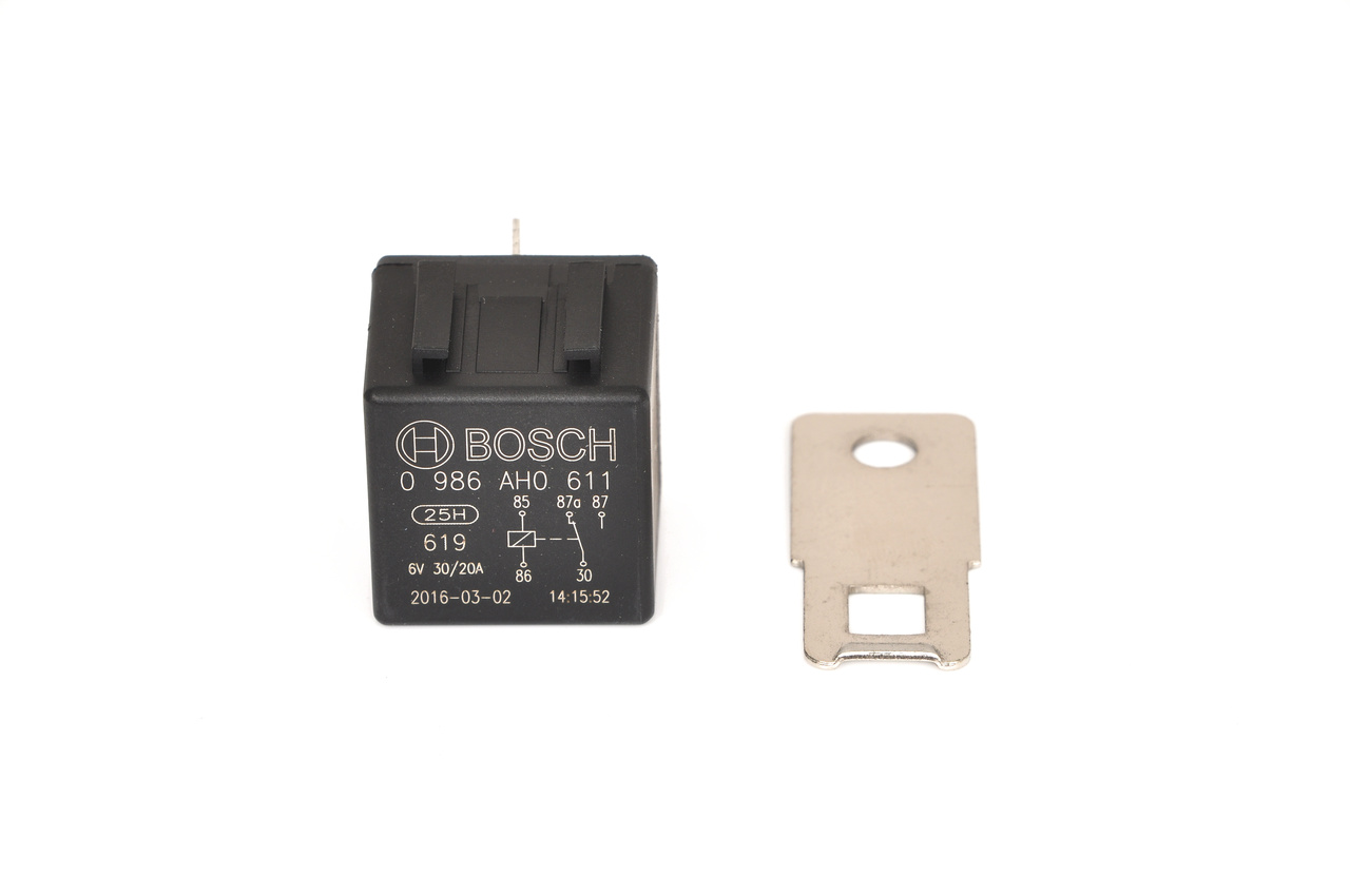 BOSCH 6V, 30A, 5-pin connector Relay 0 986 AH0 611 buy