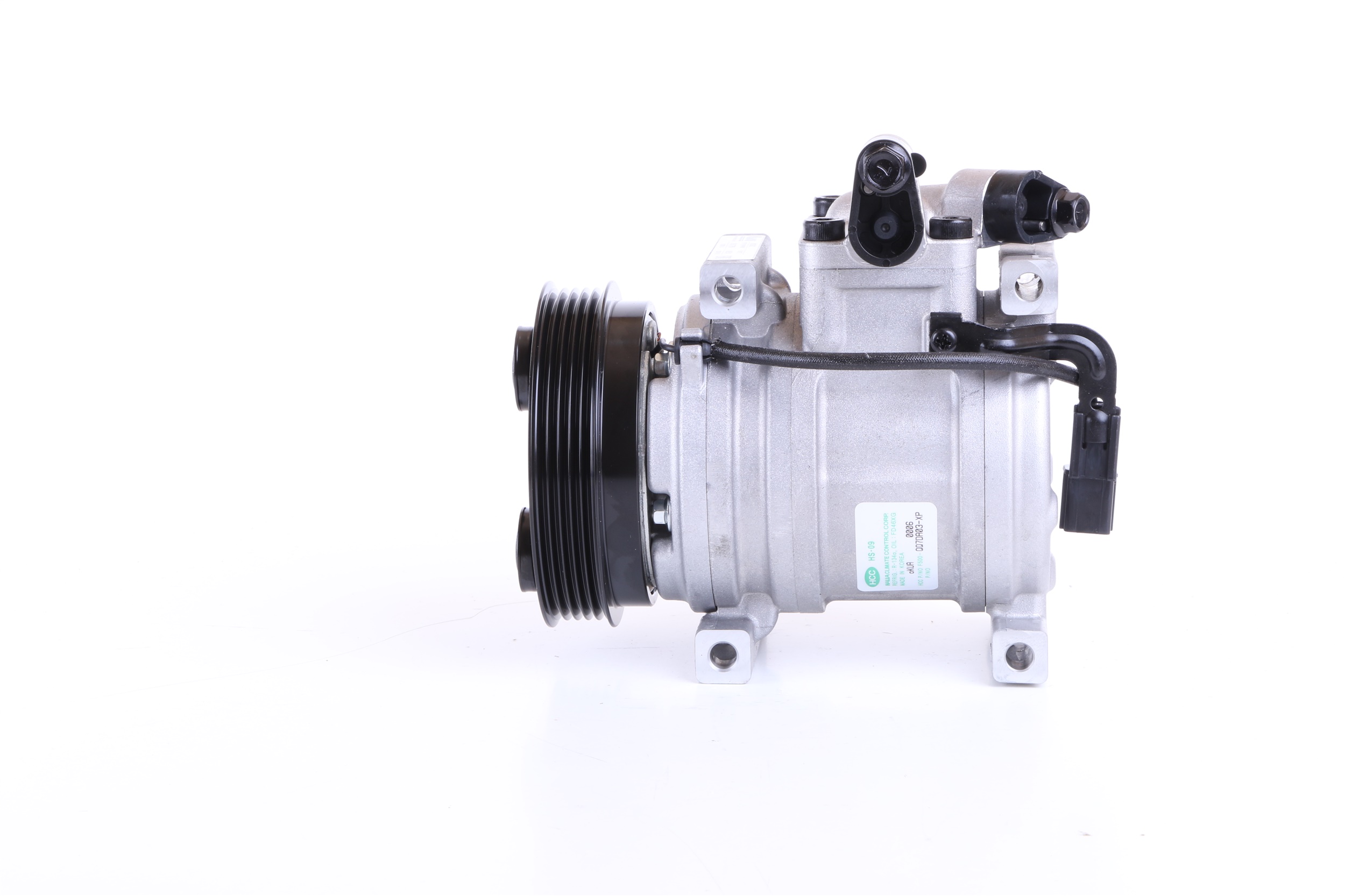 NISSENS 89302 Klimakompressor HS09, 12V, PAG 46, R134a, mit PAG-Kompressoröl