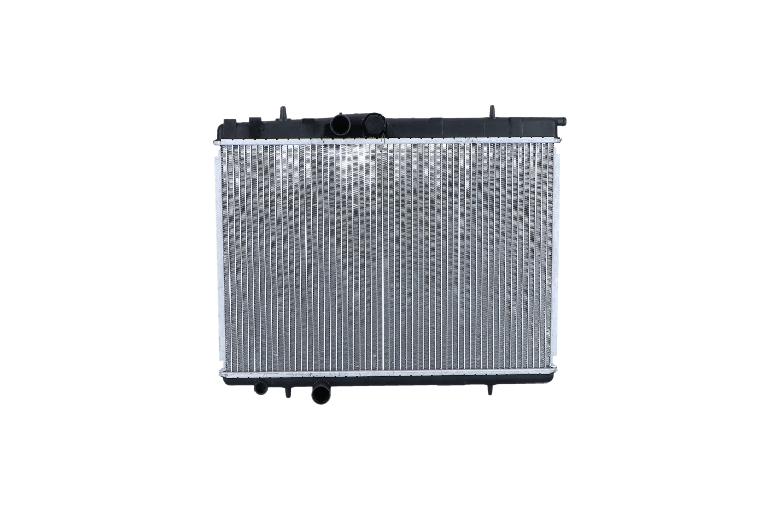 NRF EASY FIT 53120 Engine radiator Aluminium, 555 x 376 x 27 mm, with mounting parts, Brazed cooling fins