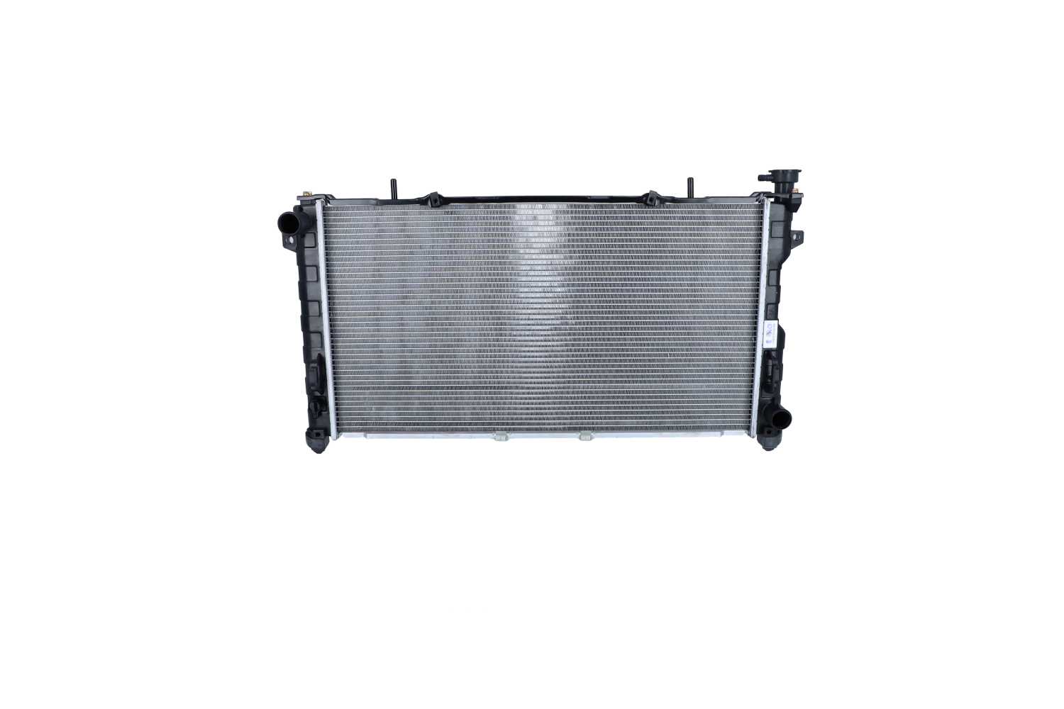 NRF 53156 Engine radiator Aluminium, 768 x 415 x 27 mm, with mounting parts, Brazed cooling fins