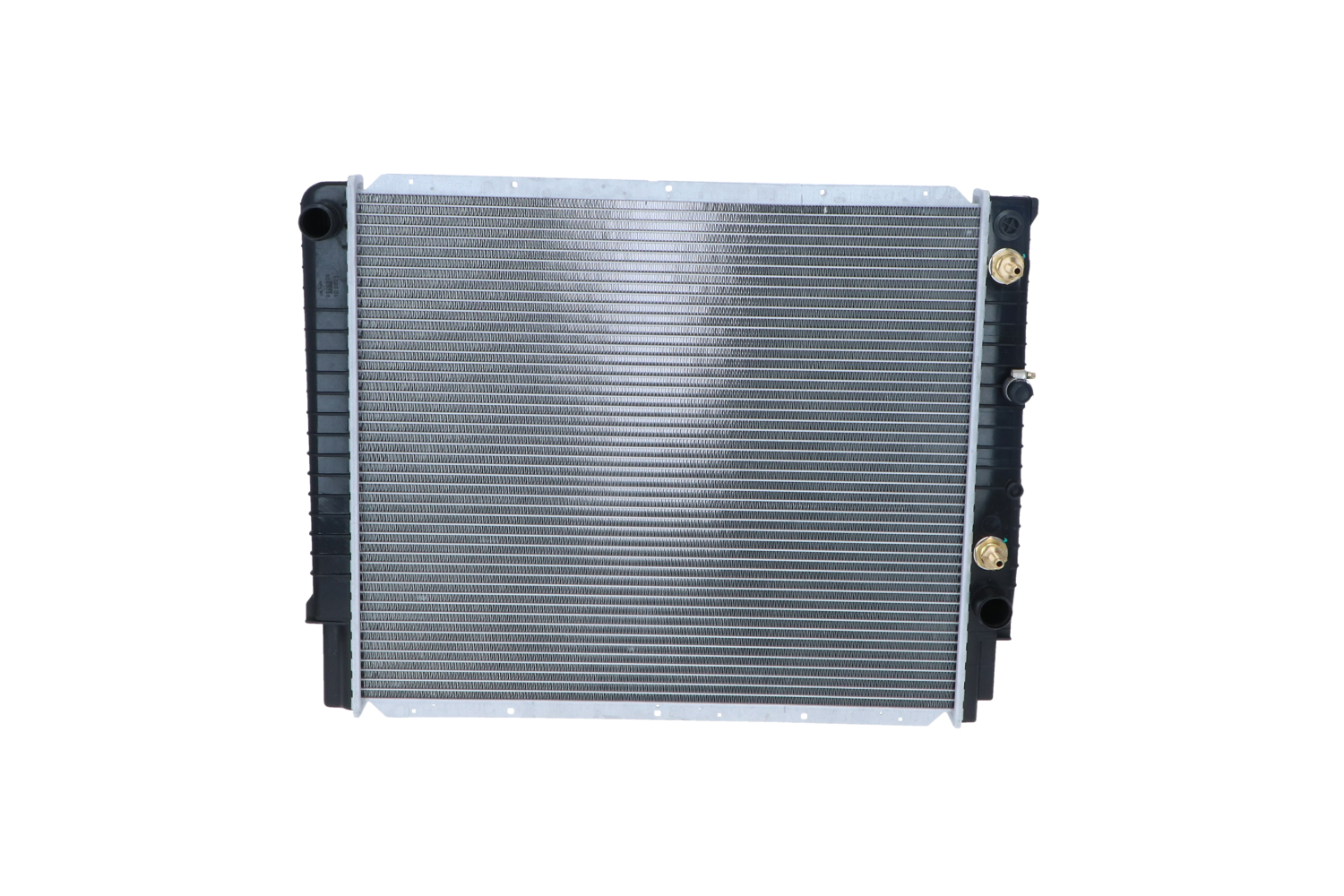 NRF EASY FIT 53998 Engine radiator Aluminium, 588 x 493 x 32 mm, with mounting parts, Brazed cooling fins