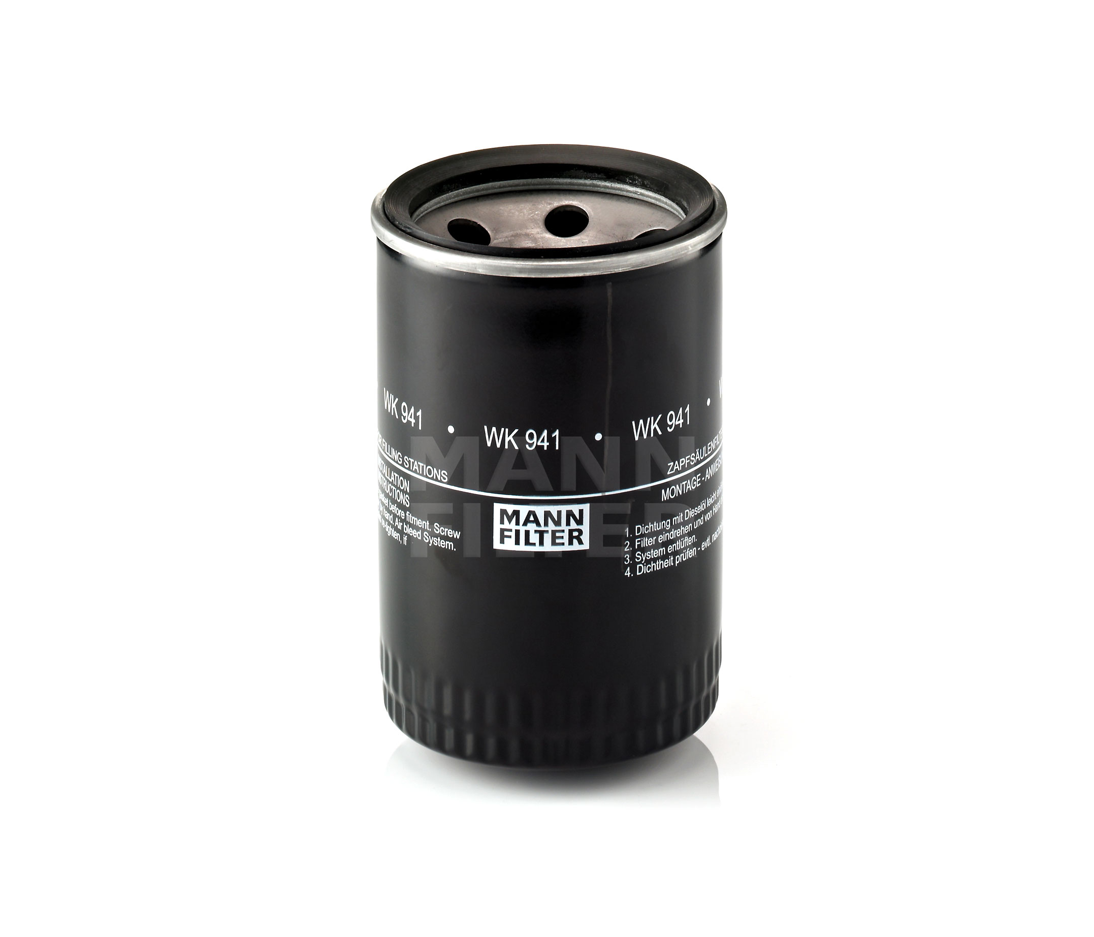 MANN-FILTER Opschroeffilter Hoogte: 142mm Brandstoffilters WK 941 (10) koop goedkoop