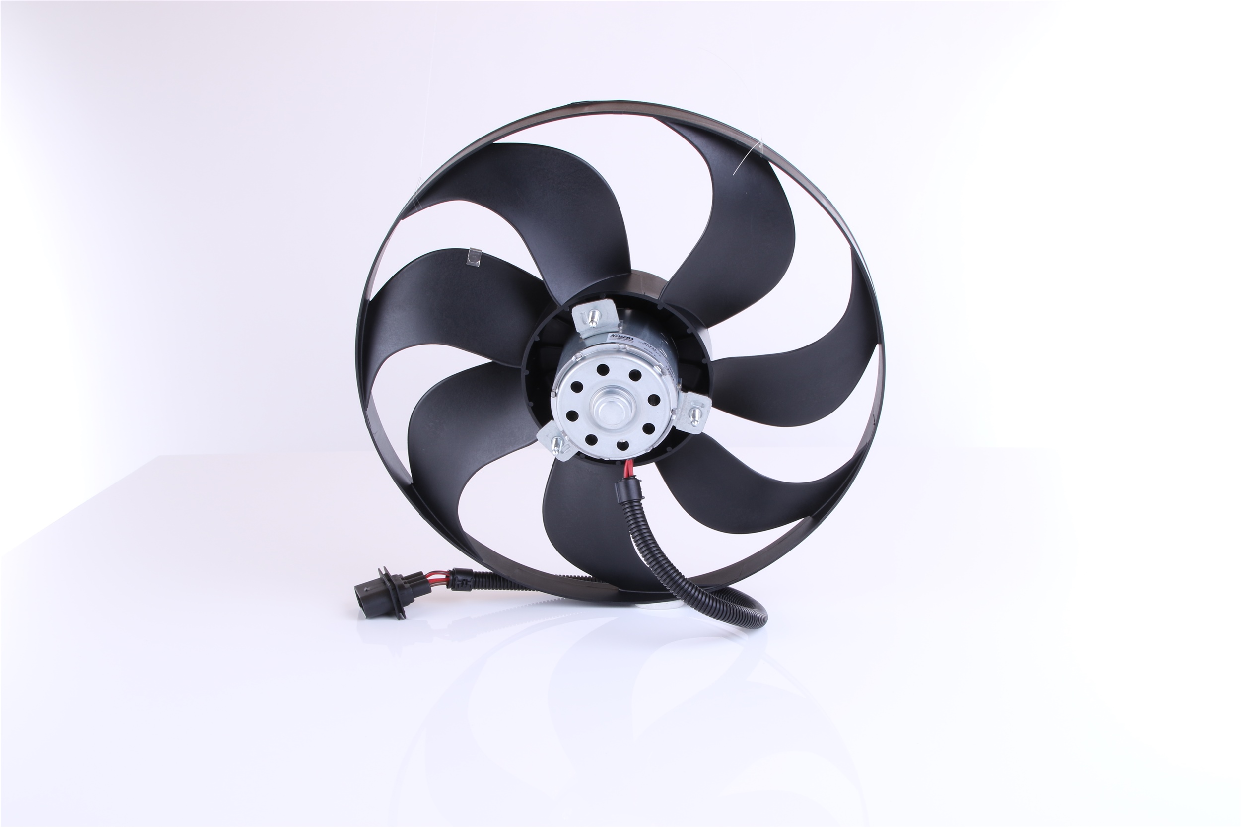 NISSENS 85725 Fan, radiator Ø: 348 mm, 12V, without radiator fan shroud, without resistor, with resistor, without control unit