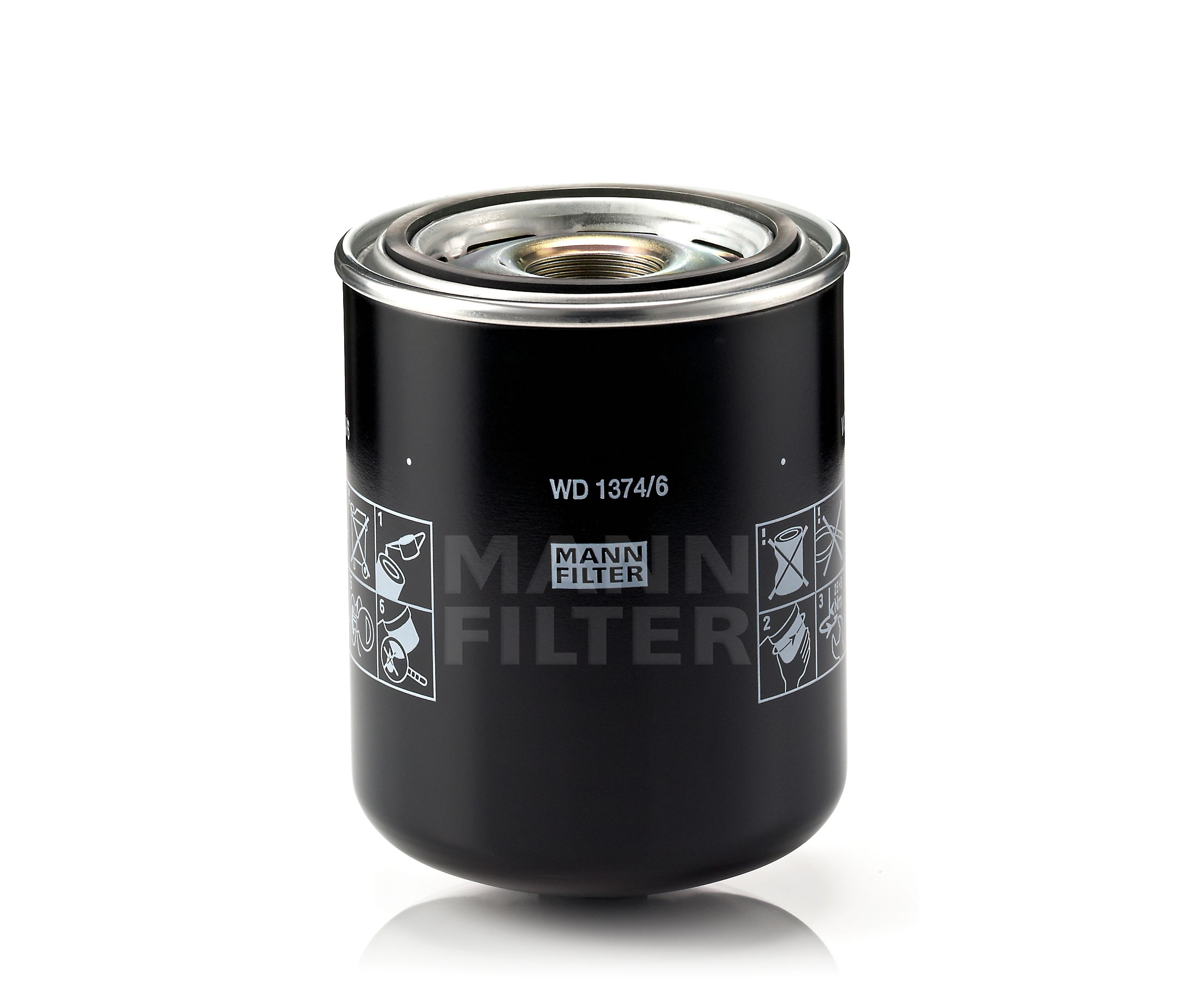 MANN-FILTER 136 mm Filtro, sistema hidráulico operador WD 1374/6 comprar online