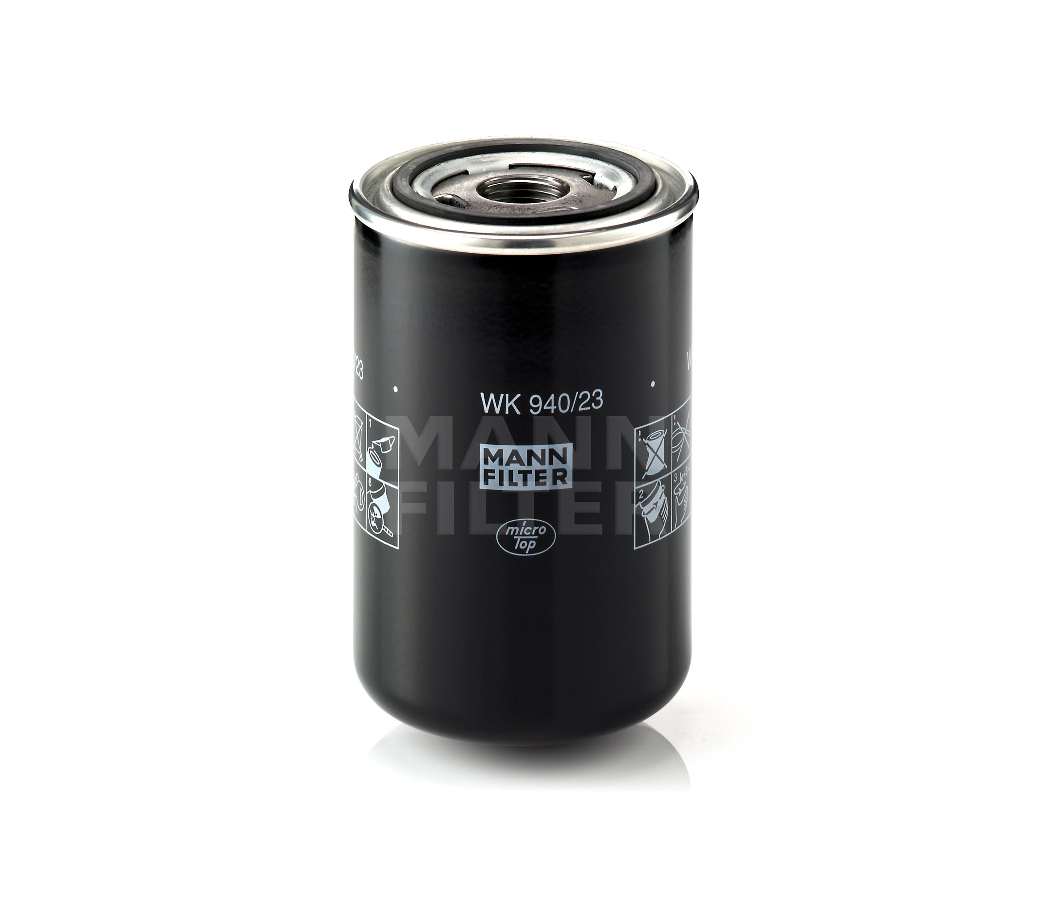 MANN-FILTER Leitungsfilter WK 940/23 Anschraubfilter Höhe: 144mm