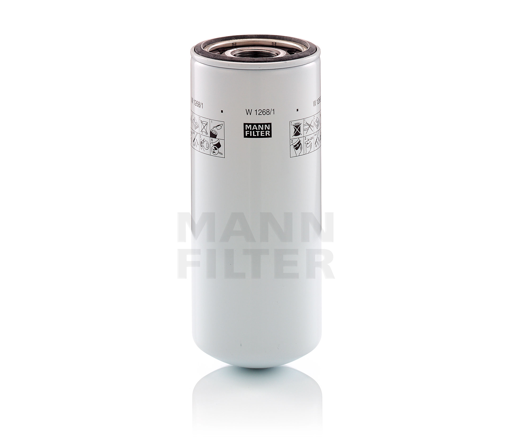 MANN-FILTER 118 mm Suodatin, työhydrauliikka W 1268/1