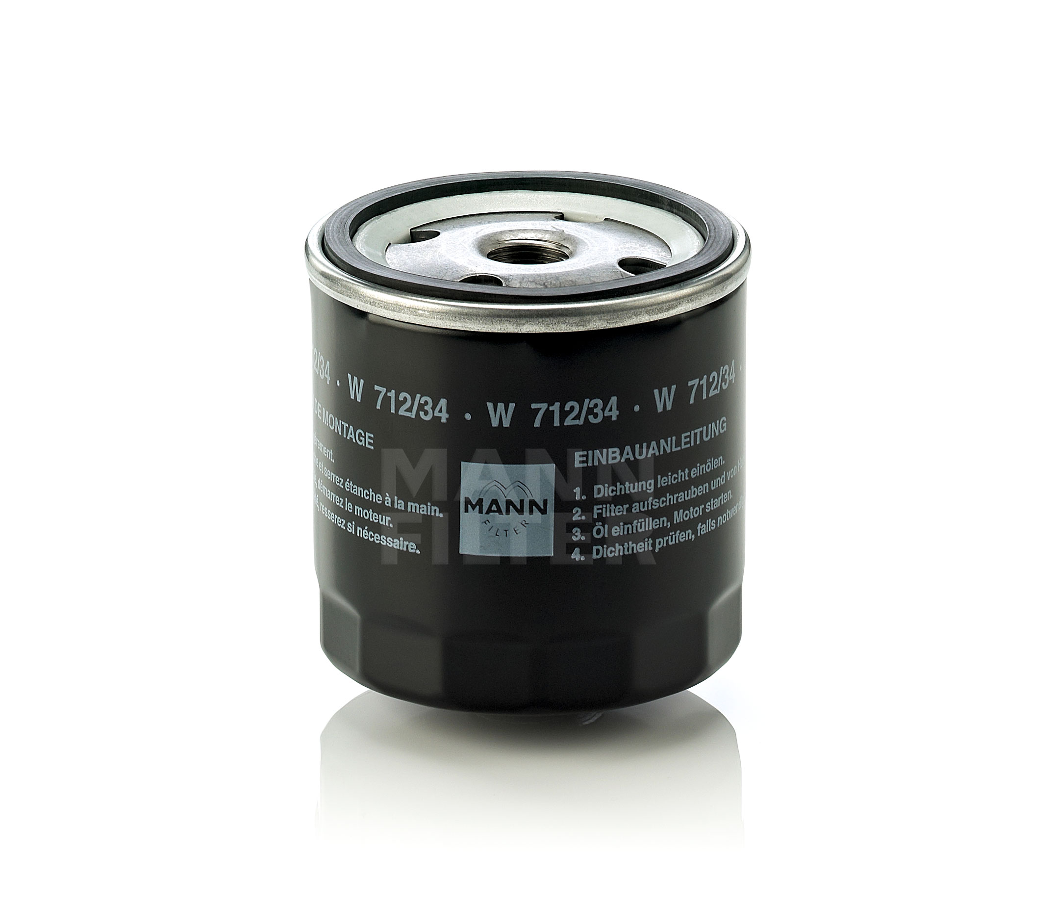 MANN-FILTER W 712/34 (10) Ölfilter 5/8-18 UNF, Anschraubfilter