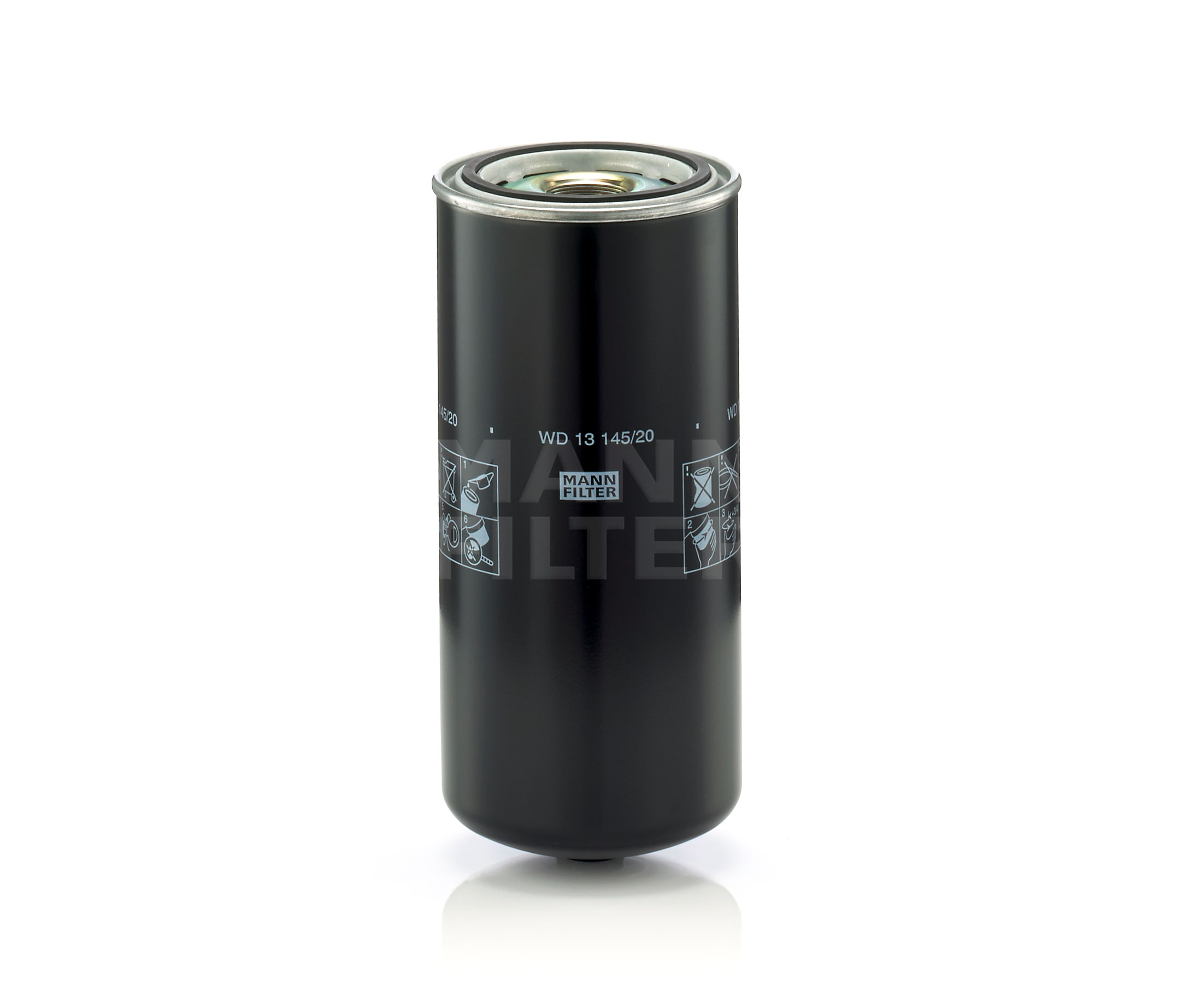 MANN-FILTER M39x1.5, Filtro enroscable, para altas presiones Ø: 136mm, Altura: 302mm Filtro de aceite motor WD 13 145/20 comprar online
