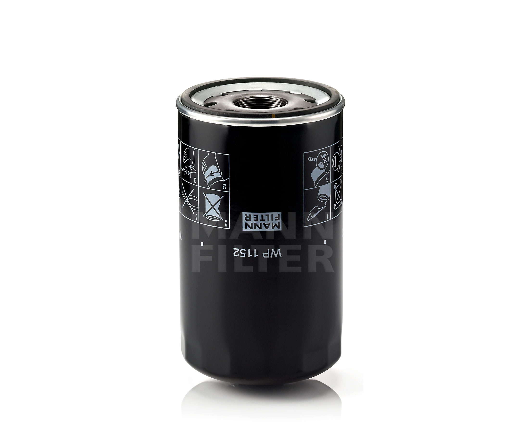 MANN-FILTER 1 3/8-16 UN, Filtre vissé Ø: 108mm, Hauteur: 186mm Filtre d'huile WP 1152 acheter en ligne
