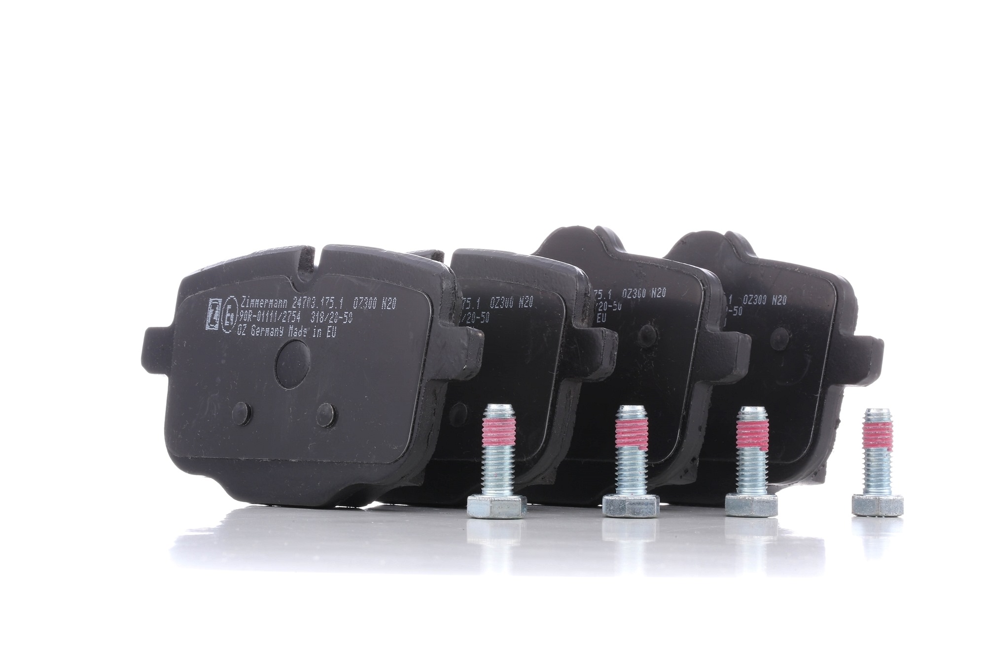 ZIMMERMANN 24703.175.1 Brake pad set prepared for wear indicator, with bolts/screws, Photo corresponds to scope of supply