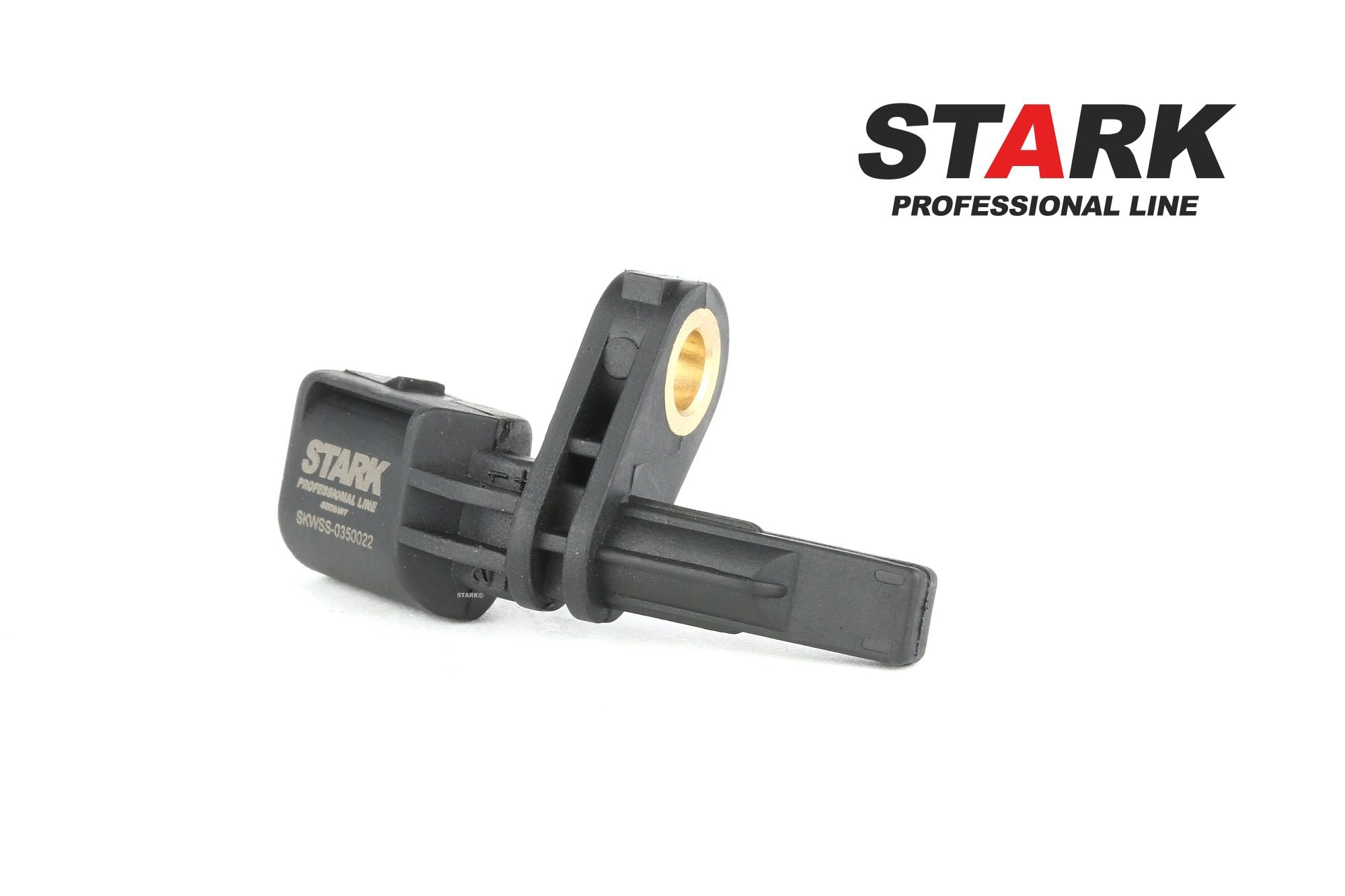 STARK SKWSS-0350022 ABS sensor Left, without cable, Hall Sensor, 2-pin connector, 27,5mm, 66mm, D Shape