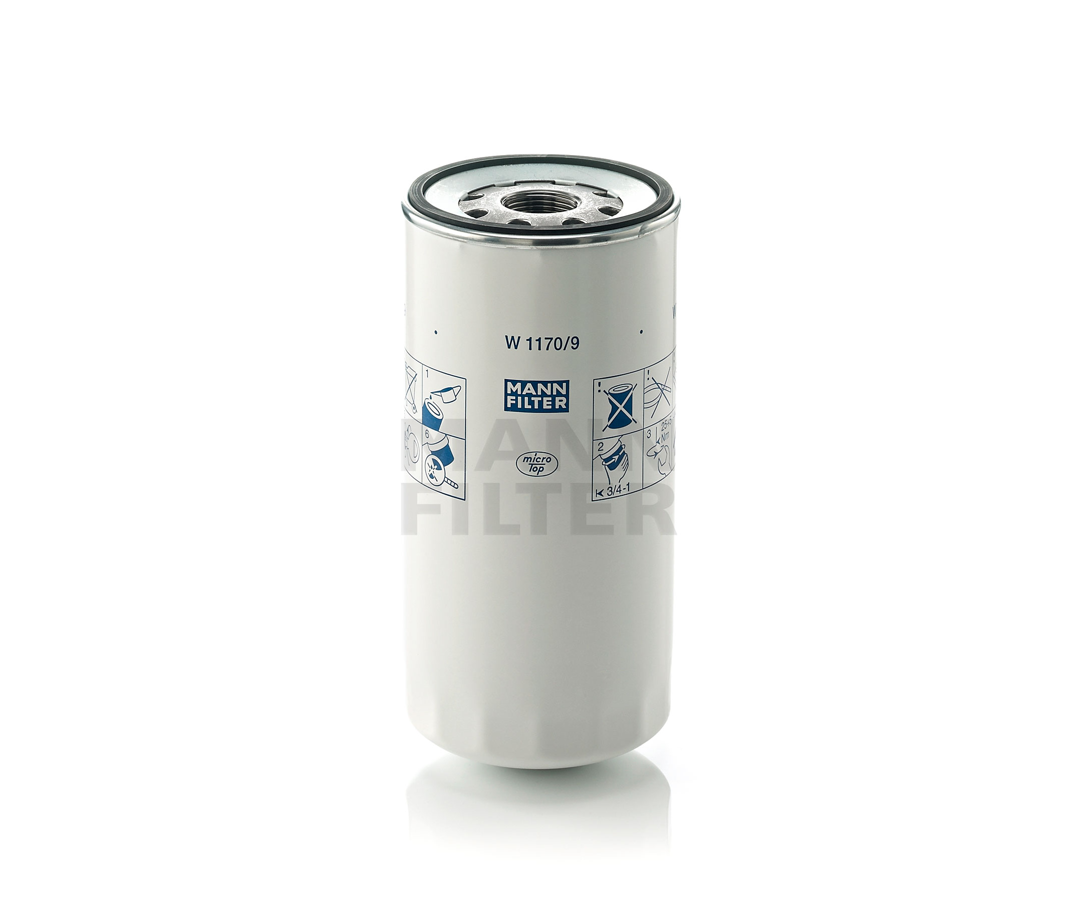 MANN-FILTER Oil filter for FORD - item number: W 1170/9