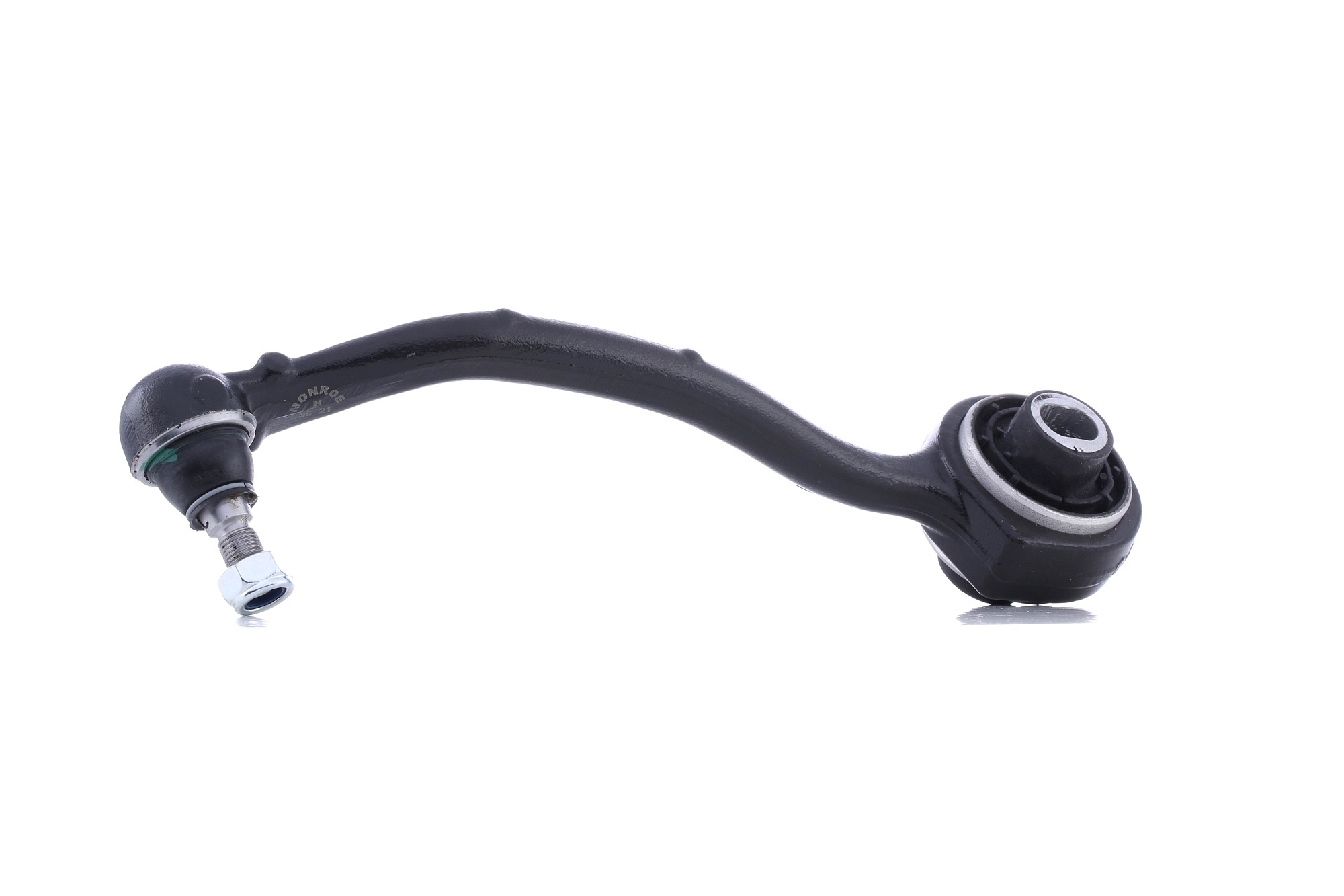 MONROE L23528 Suspension arm with ball joint, with rubber mount, Control Arm, Grey Cast Iron