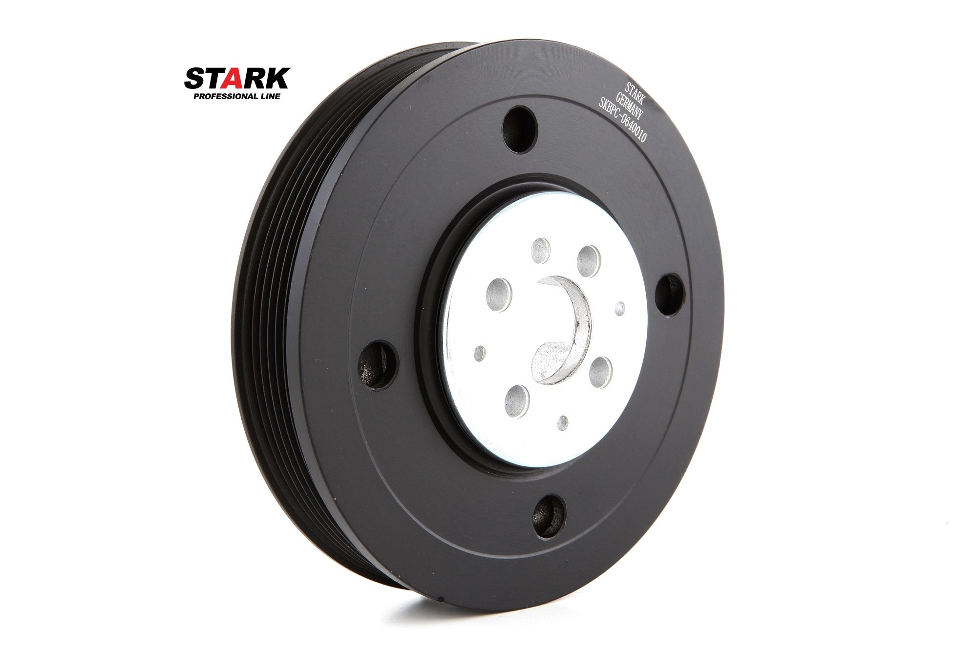 STARK SKBPC-0640010 Crankshaft pulley Ø: 156mm, Number of ribs: 6, for crankshaft