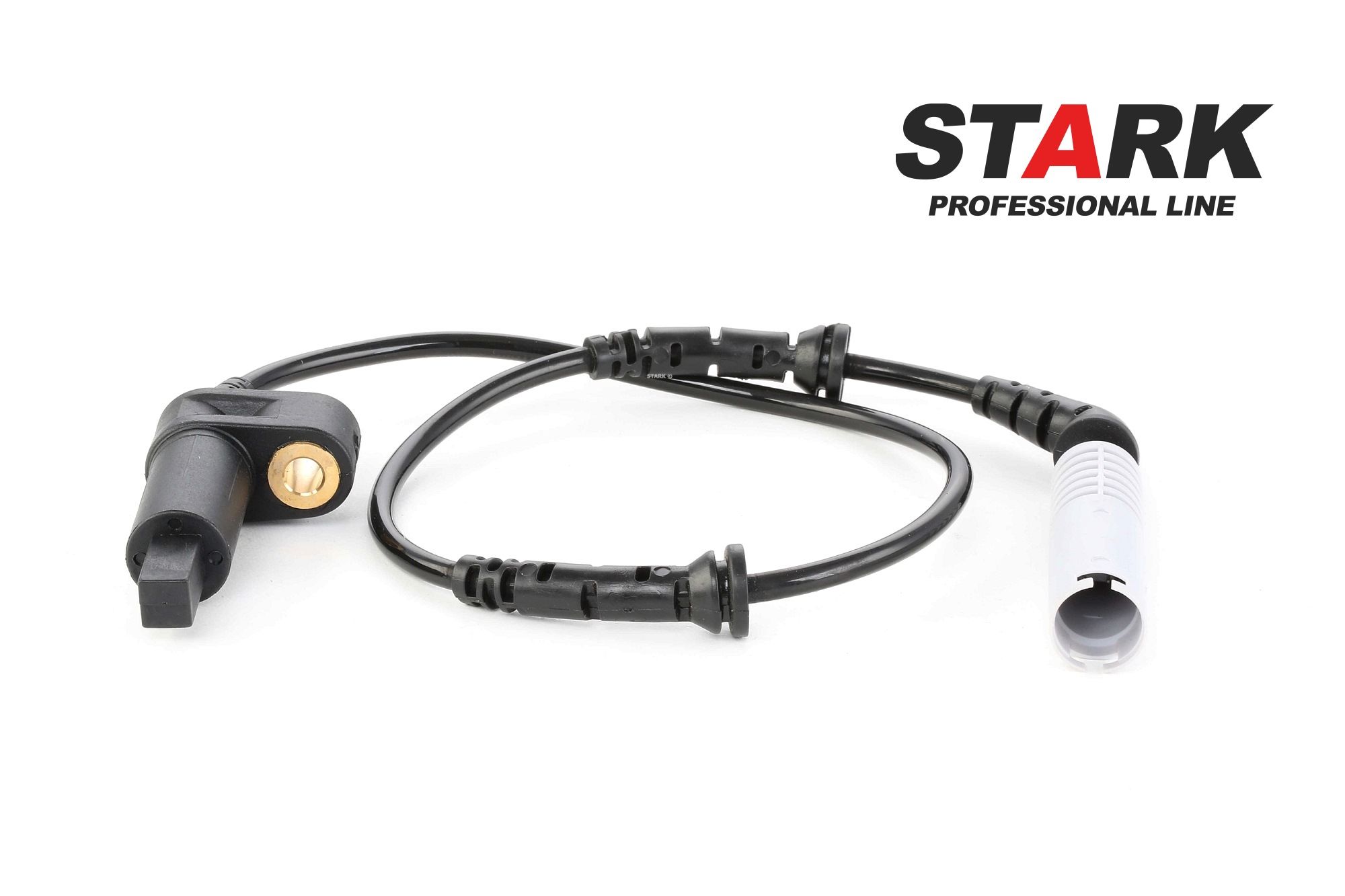 STARK SKWSS-0350071 ABS sensor Front, Front axle both sides, with cable, for vehicles with ABS, Inductive Sensor, Passive sensor, 3-pin connector, 1100 Ohm, 580mm, 650mm, 12V, round