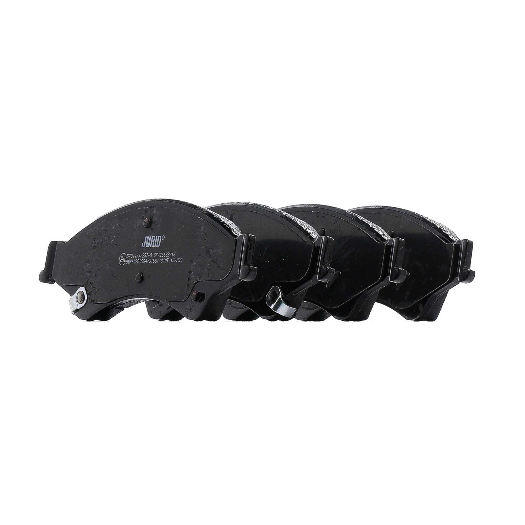 JURID 573449J Brake pad set with acoustic wear warning