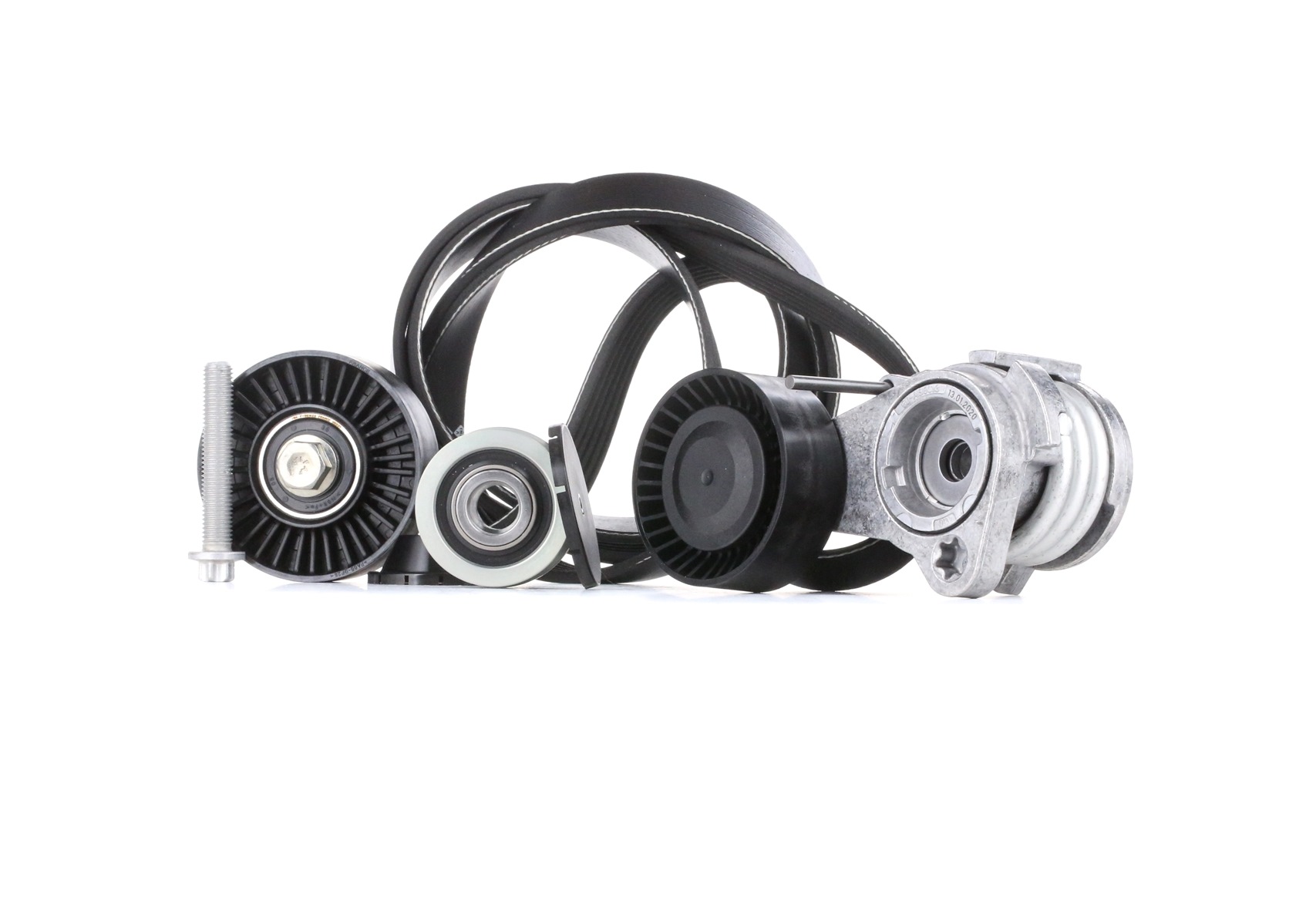 INA 529 0031 10 V-Ribbed Belt Set Pulleys: with freewheel belt pulley, Check alternator freewheel clutch & replace if necessary