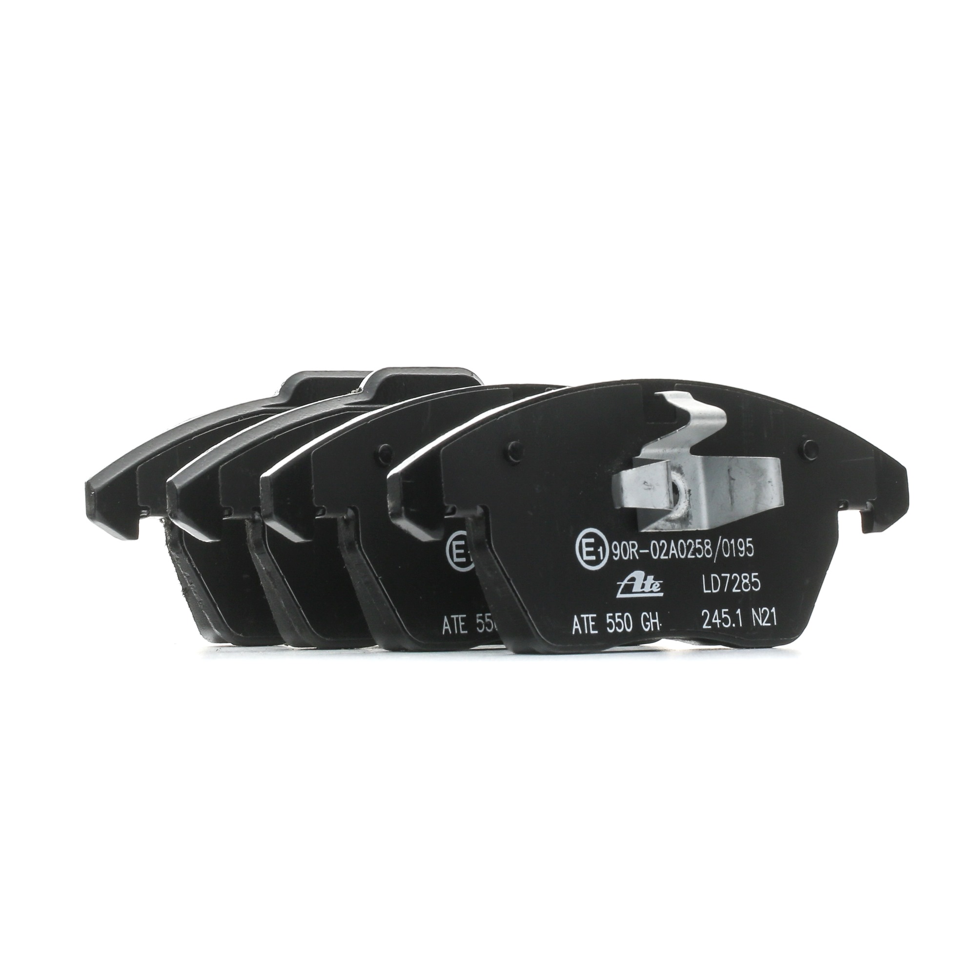 LD7285 ATE Ceramic not prepared for wear indicator, excl. wear warning contact Height 1: 66,0mm, Height 2: 71,3mm, Width 1: 155,1mm, Width 2 [mm]: 156,3mm, Thickness: 20,6mm Brake pads 13.0470-7285.2 buy