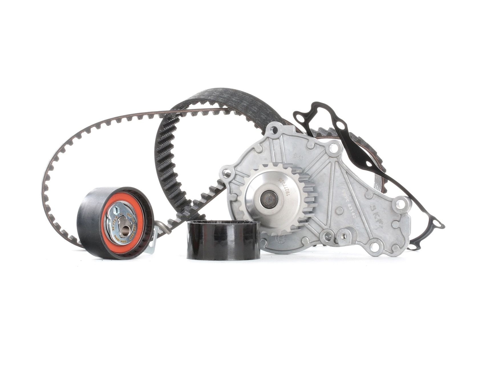 SKF VKMC 03314 Water pump and timing belt kit with gaskets/seals, Number of Teeth: 139, Plastic