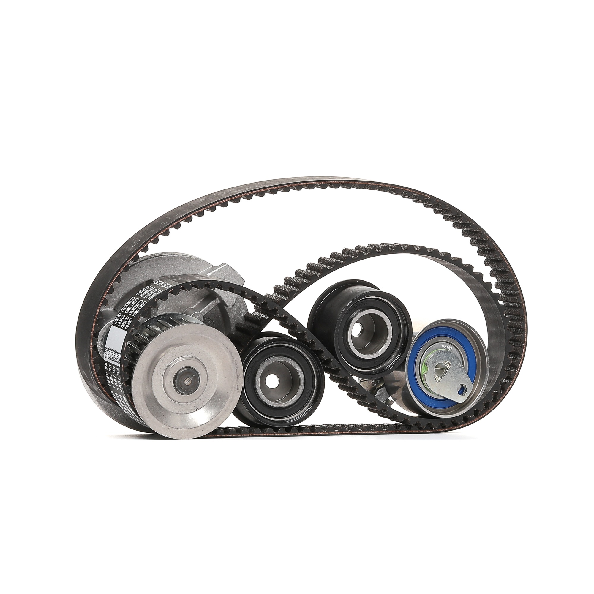 Great value for money - BOSCH Water pump and timing belt kit 1 987 946 901