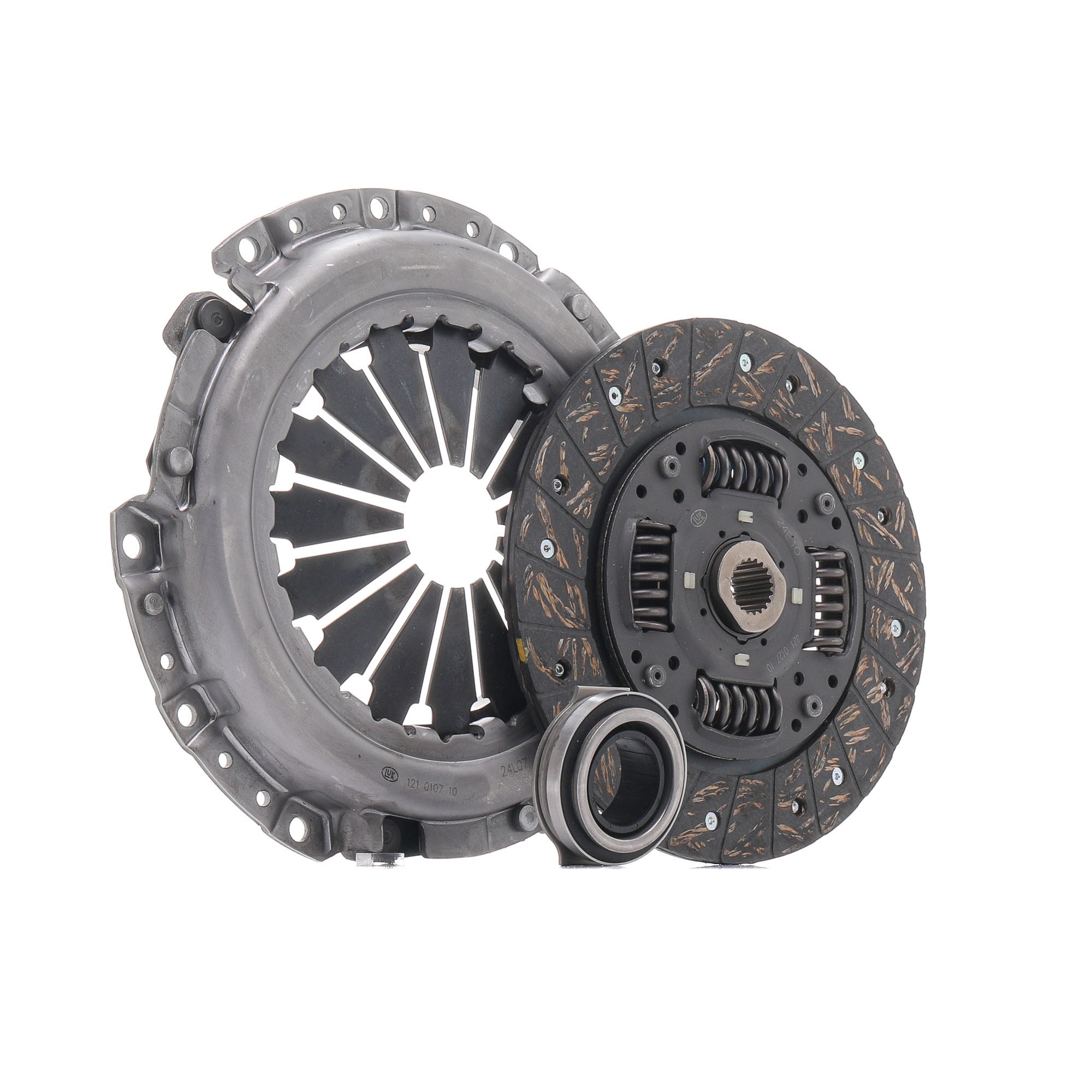 LuK BR 0222 with clutch release bearing, with clutch disc, 210mm Ø: 210mm Clutch replacement kit 621 3102 00 buy