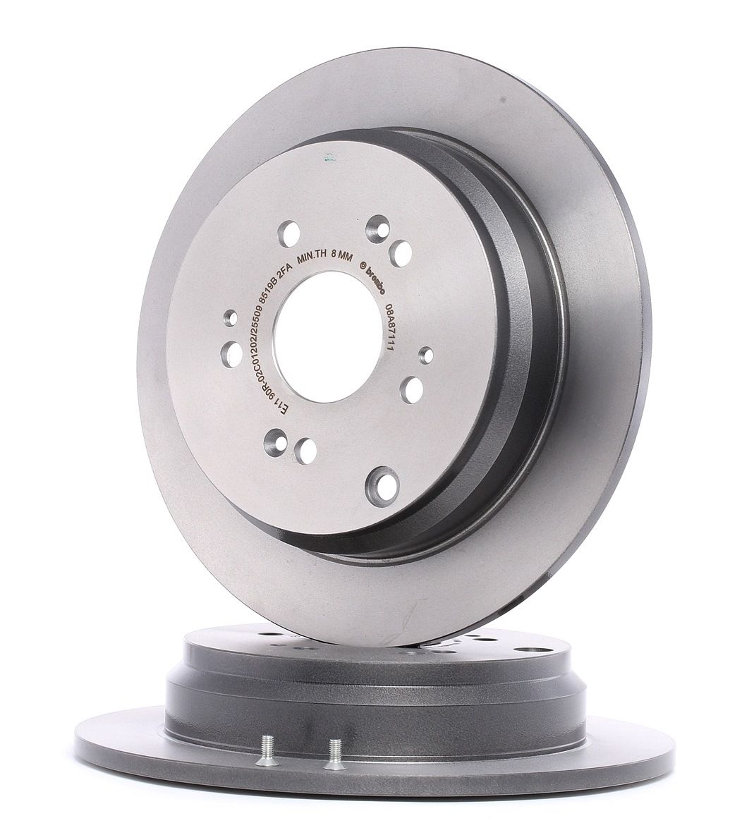 BREMBO COATED DISC LINE 302x10mm, 5, solid, Coated Ø: 302mm, Num. of holes: 5, Brake Disc Thickness: 10mm Brake rotor 08.A871.11 buy